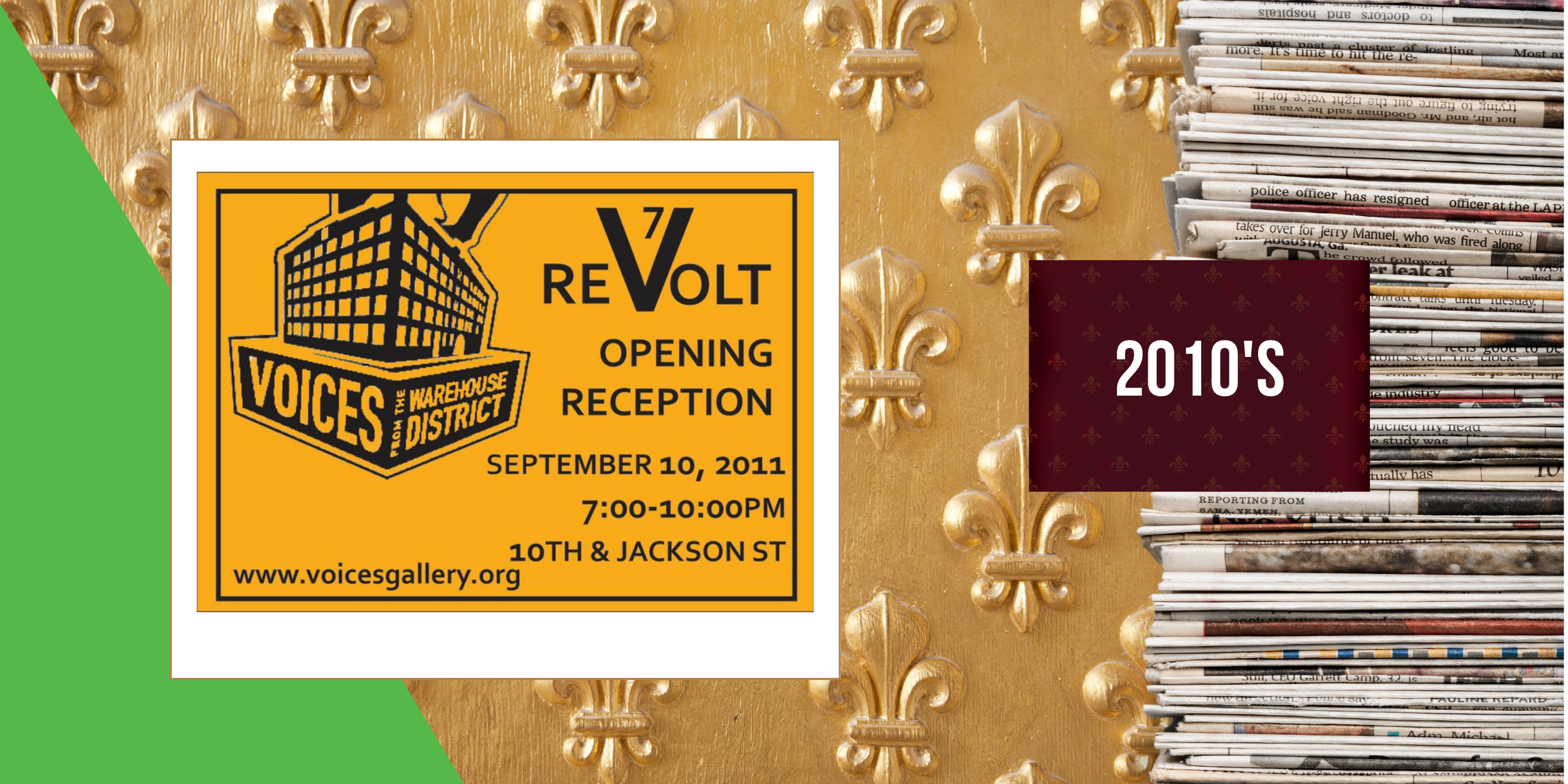 2011, September 10 - Voices Revolt seventh annual group exhibit