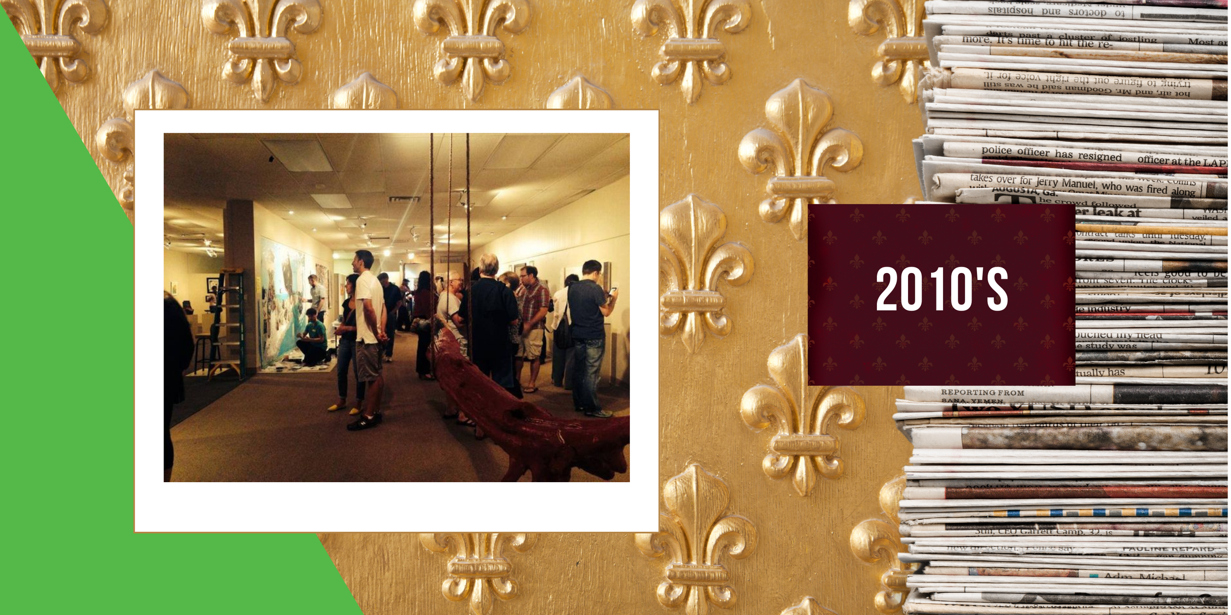 2014, August 30 - The third annual Salon Art Exhibit  “Salon des Refuses” hosted by the Dubuque Area Arts Collective (DAAC) opens at their location on 9th &amp; Main