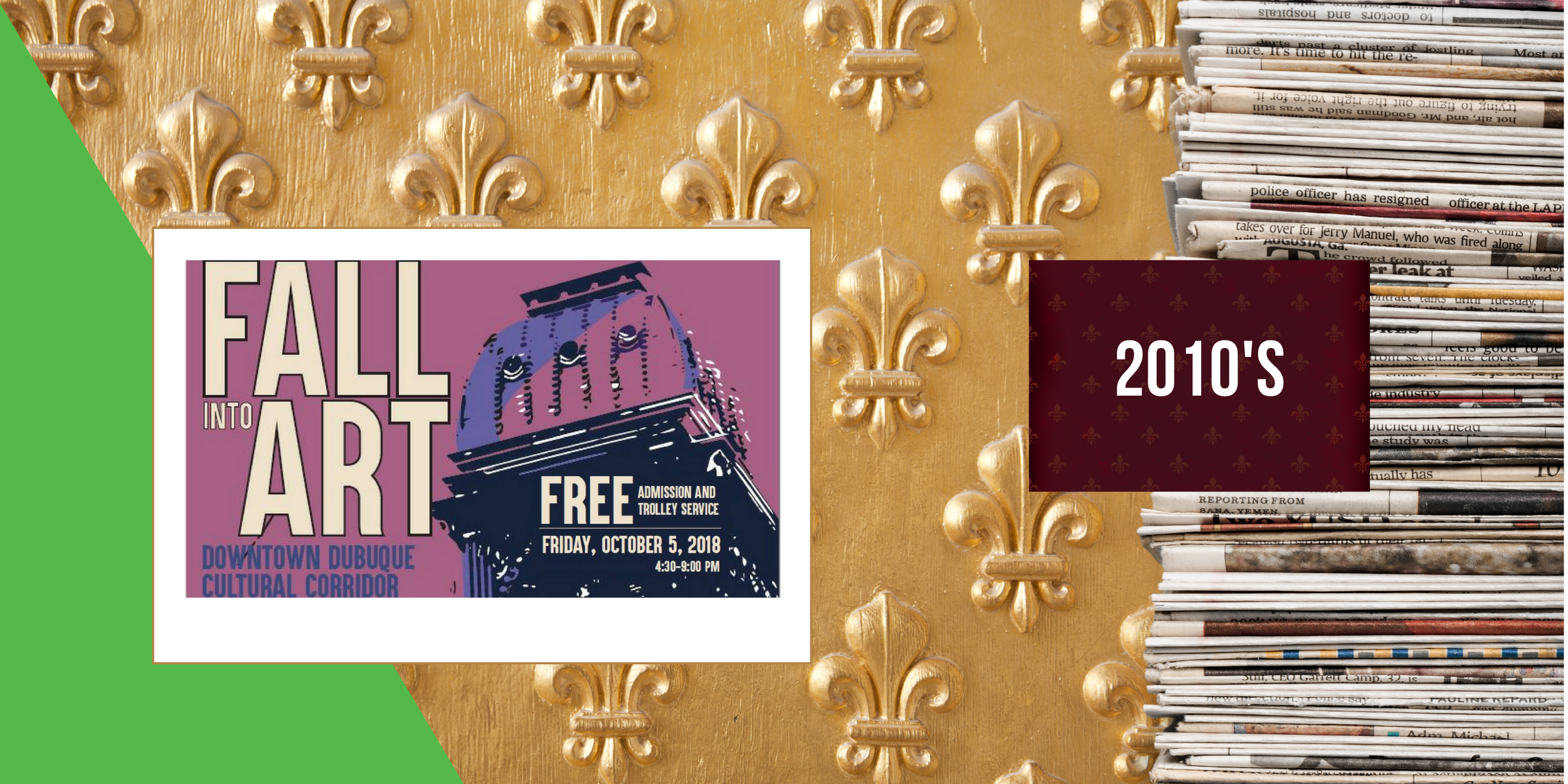 2018, October 5 - Fall Into Art, annual art walk in the Downtown Dubuque Cultural Corridor