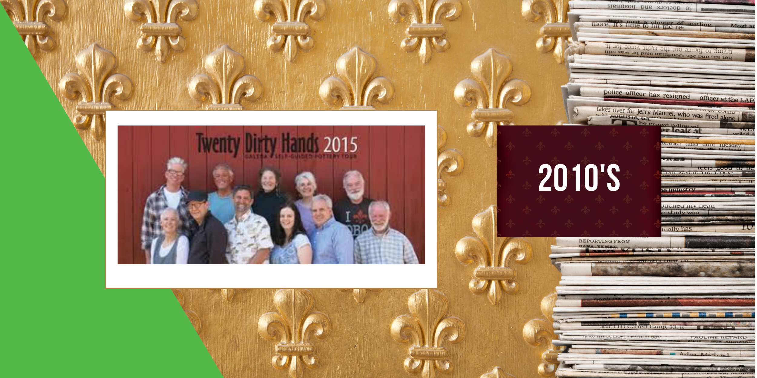 2015, October 16 - Fourteenth annual Twenty Dirty Hands self-guided ceramics tour