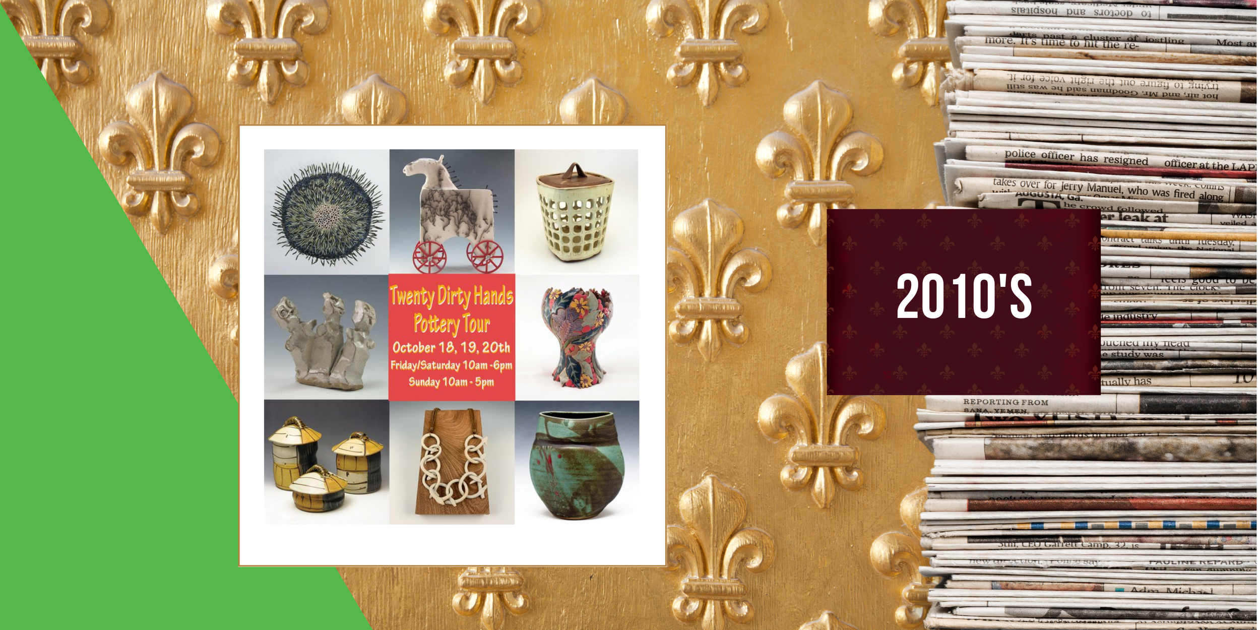 2019, October 18 - Eighteenth annual Twenty Dirty Hands self-guided ceramics tour