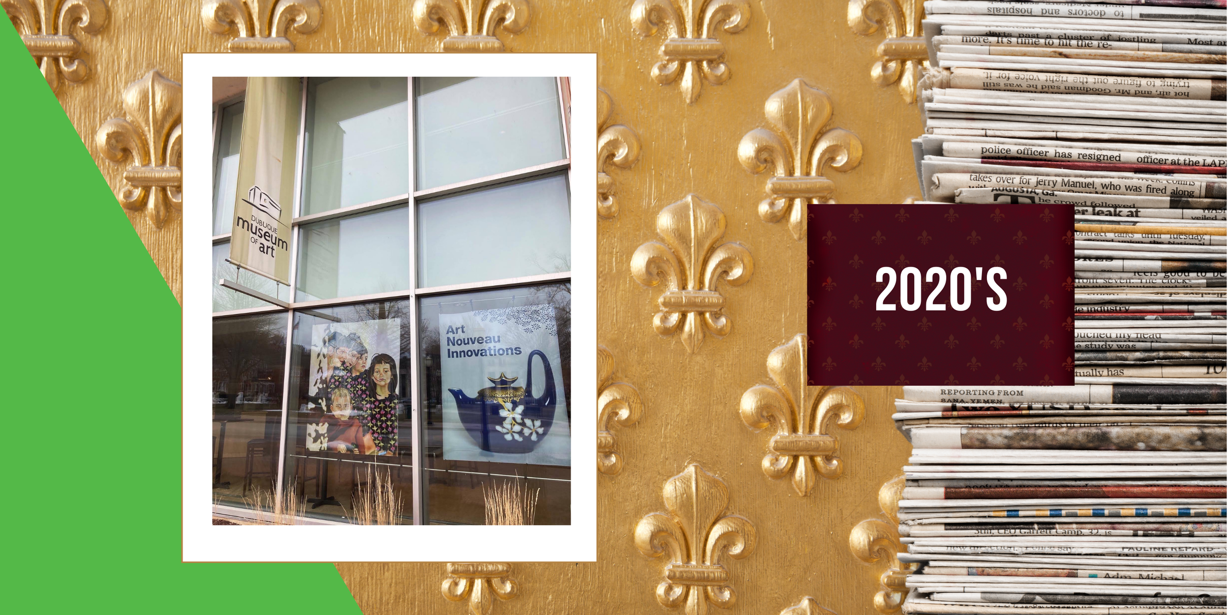 2022, March 5 - Chronicle, an exhibit of paintings by Andonia Giannakouros opens at the Dubuque Museum of Art