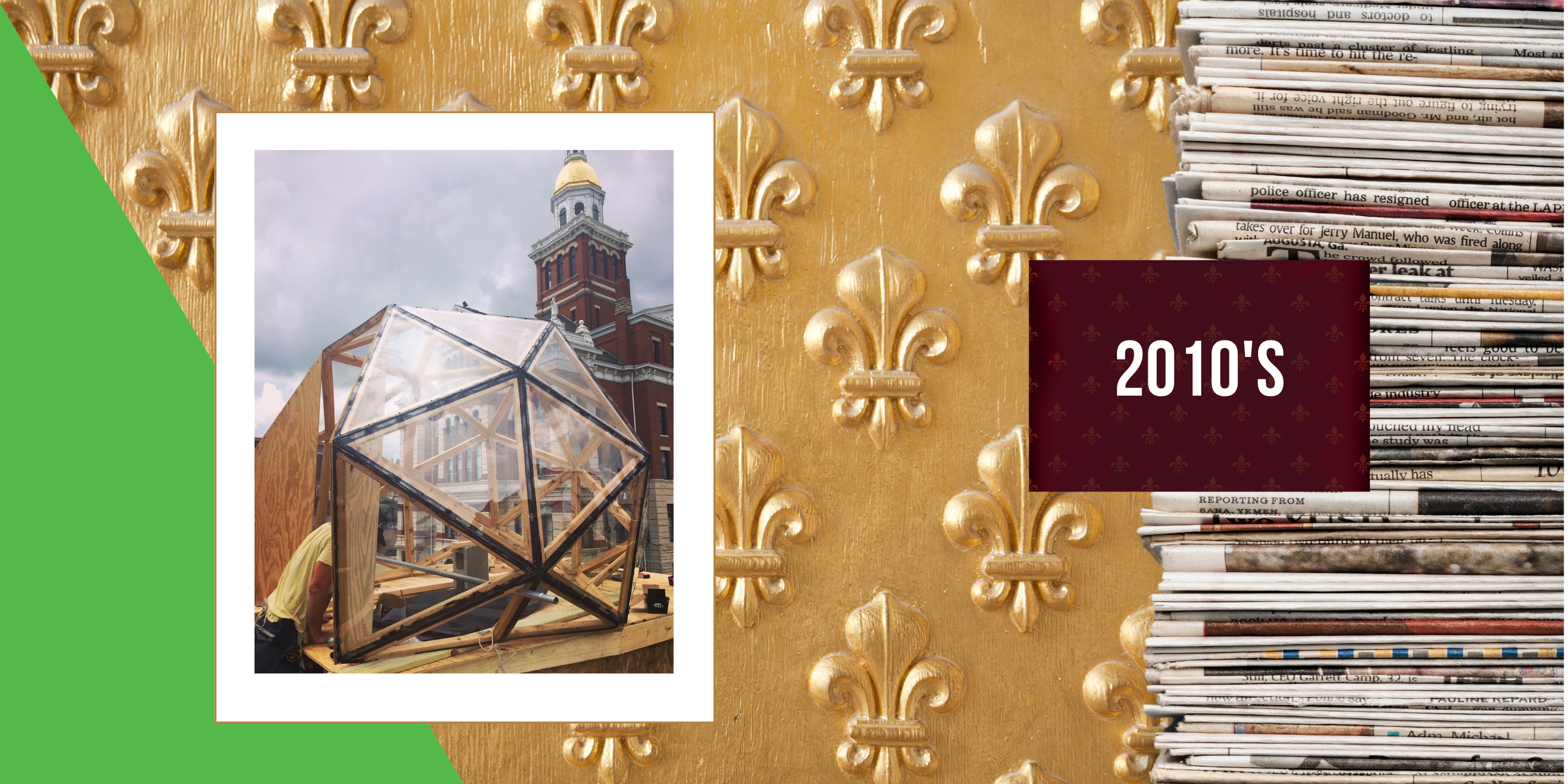 2017, September - The Smokestack opens the 3rd level rooftop with a custom built geodesic dome stairway bulkhead