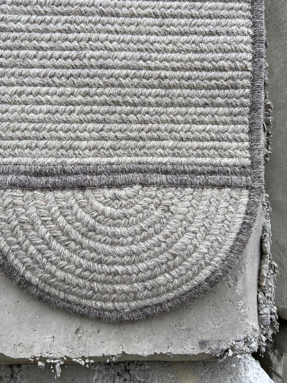 Quilt Braided Wool Mat Rug — GRAIN