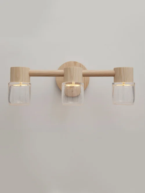 Circlet Triple Sconce Natural Clear by Grain