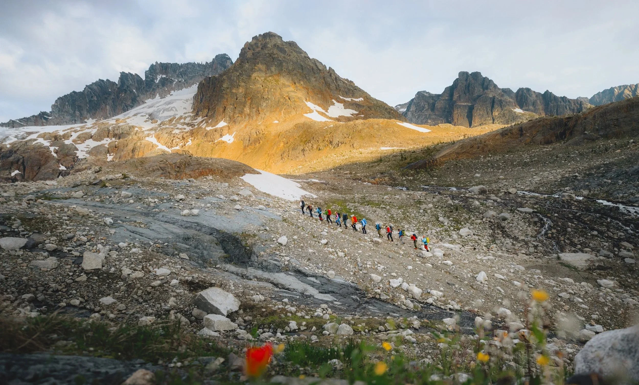 Photo by Alex Mackenzie at the ACC General Mountaineering Camp basecamp in the Canadian Rockies