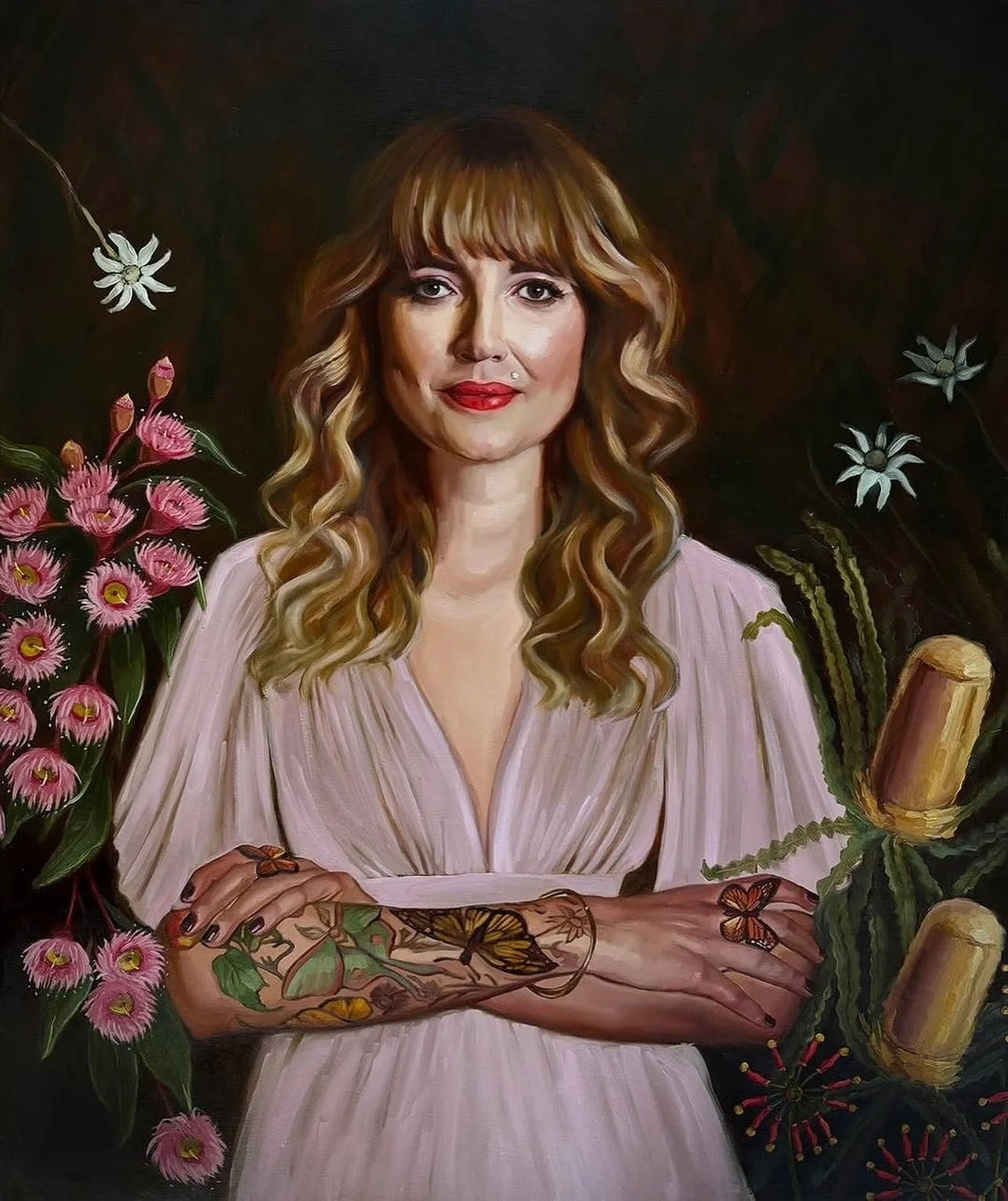 It&rsquo;s an honour that sets my heart alight to have been painted by you, Jess, THANK YOU 🥹❤️&zwj;🔥🌸

Repost &bull; @jessica_guthrie_artist:

Today I&rsquo;m sharing a portrait I painted of the magical Holly Ringland @hollygoeslightly, in honour
