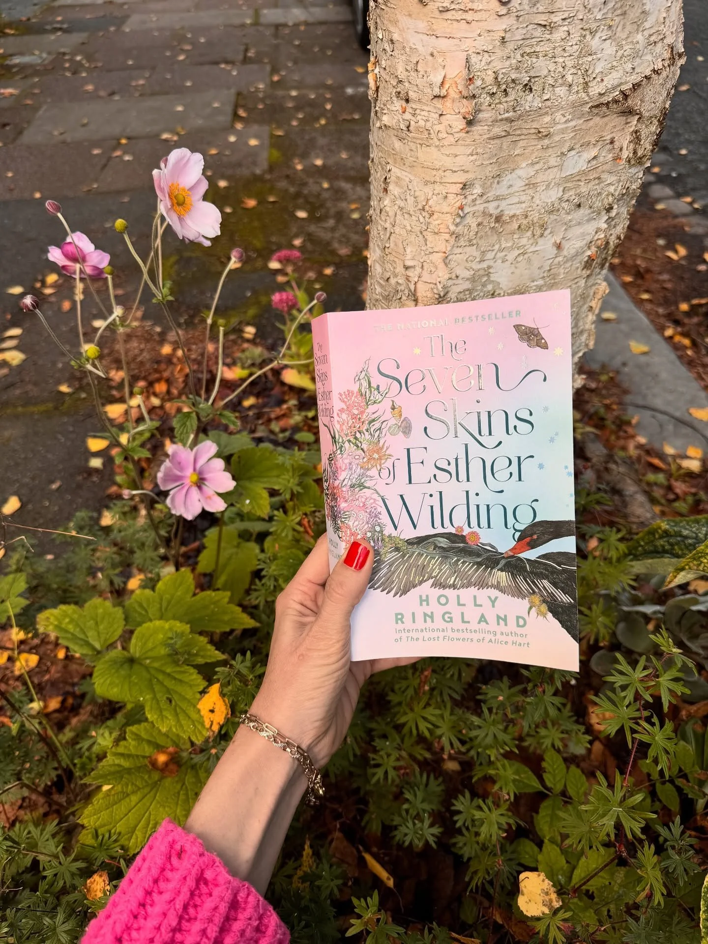 Reuniting with the beloved silver birch that grows near to my home in Manchester, which inspired Aura&rsquo;s Selkie Tree in The Seven Skins of Esther Wilding, still undoes me. 

I find the thick, paper-like sound of brushing its bark to be as vivid 