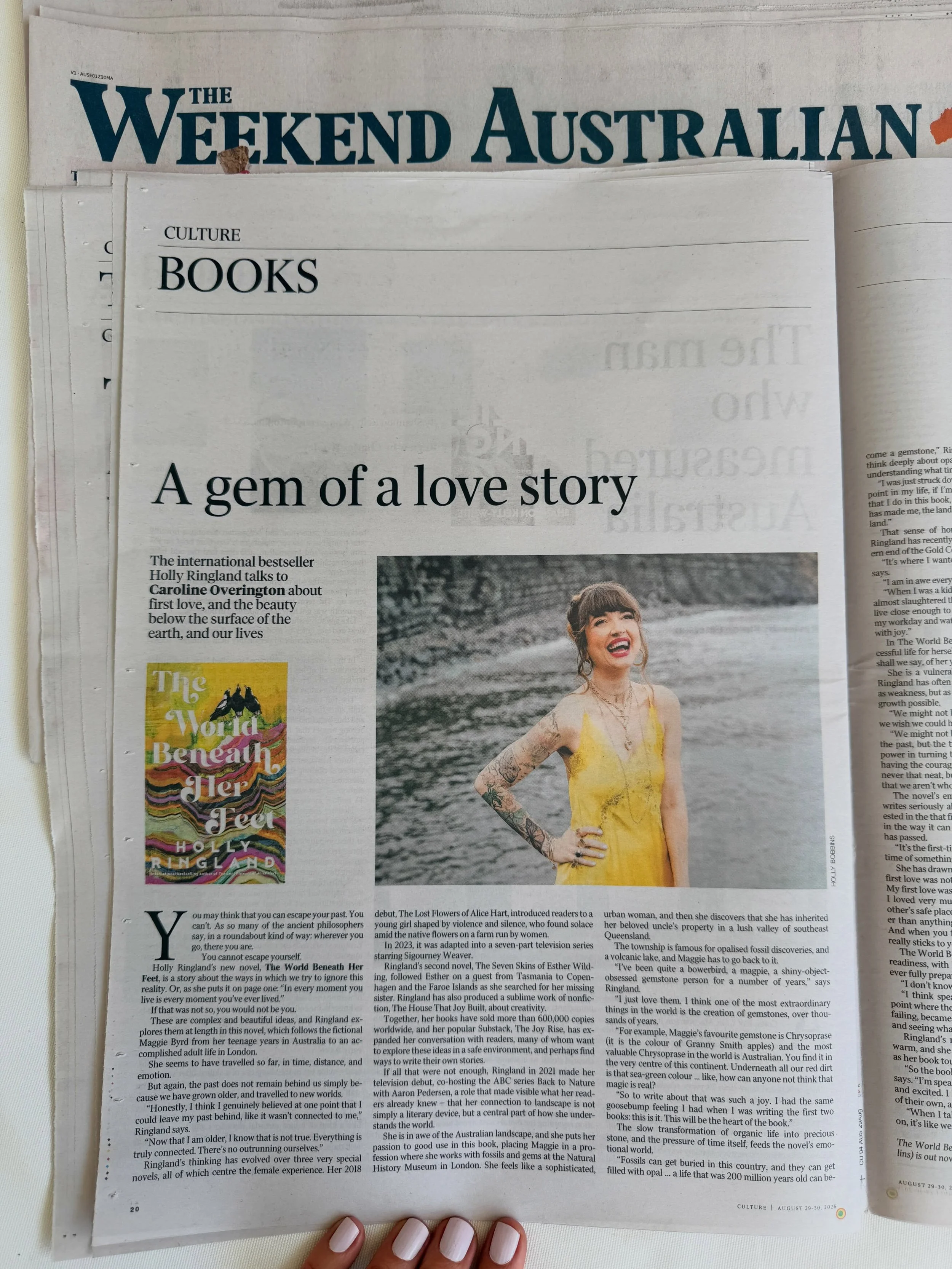 A GEM OF A LOVE STORY!!

Thank you so very much @overingtonc for our beautiful conversation this week - despite bananas circumstances (more below) - and for this wonderful article. I&rsquo;m very honoured and grateful. Especially lovely also to find 