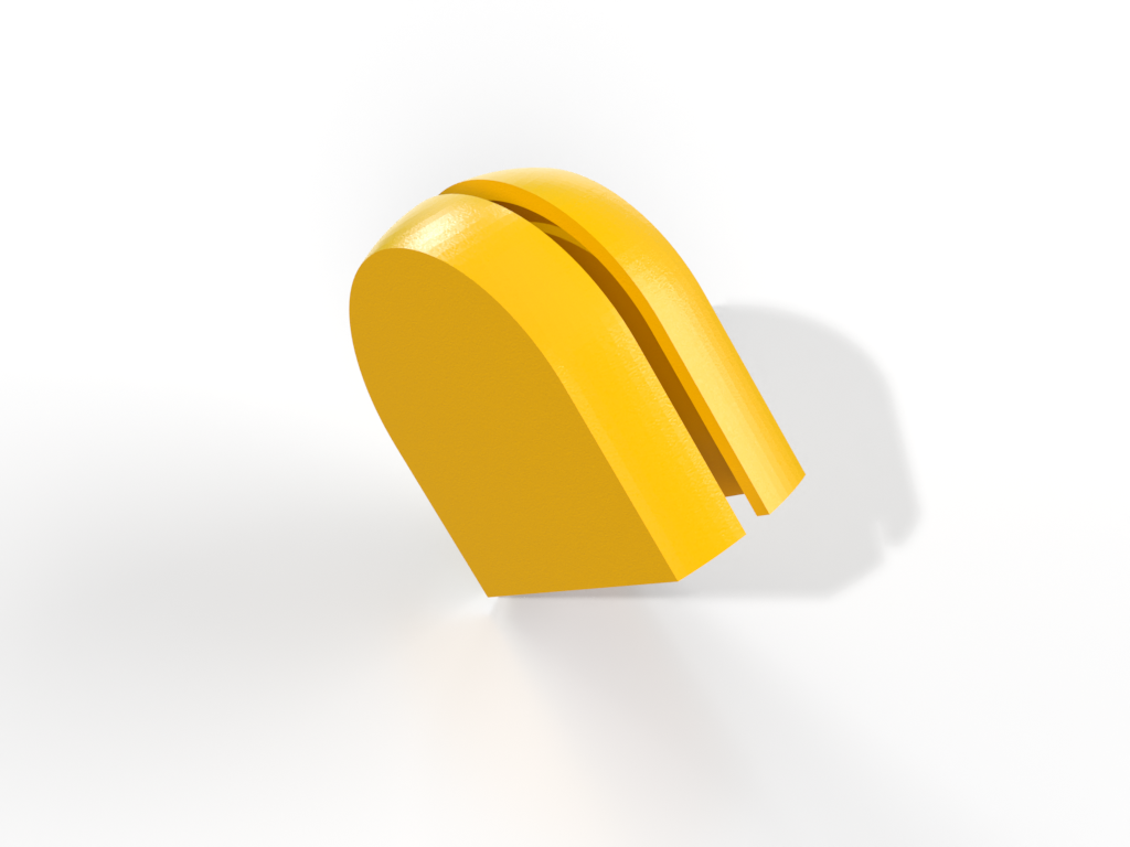 The Fold-Roller Cap is designed to sit over the rolling blade from the Makedo scoring tool, to create a measured shallower cut.