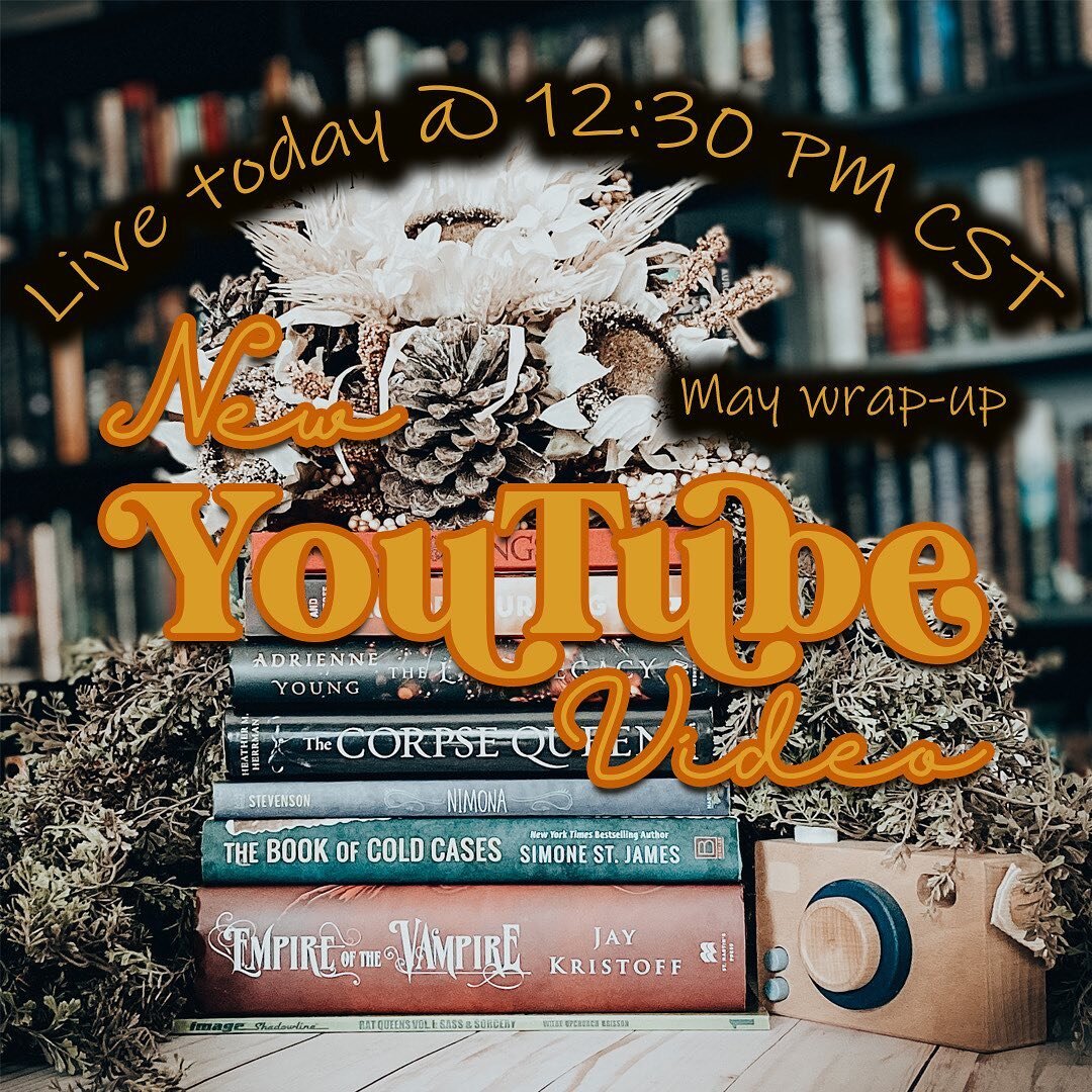 Happy Saturday bookworms!!!

Just popping in to invite you to visit my YouTube channel and watch my May #readingwrapup!!

Visit the link in my profile, then come back here and tell me about your reading last month or if you&rsquo;ve read any of the b