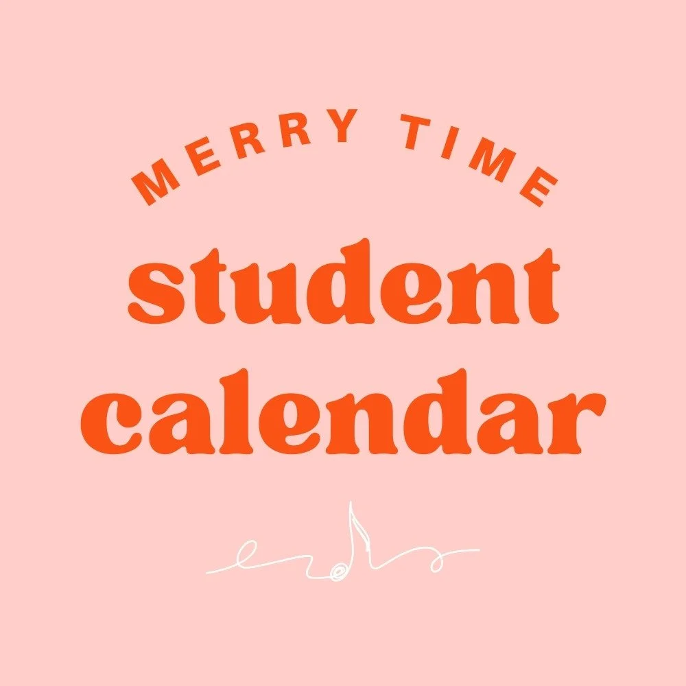 Merry Time student calendar
