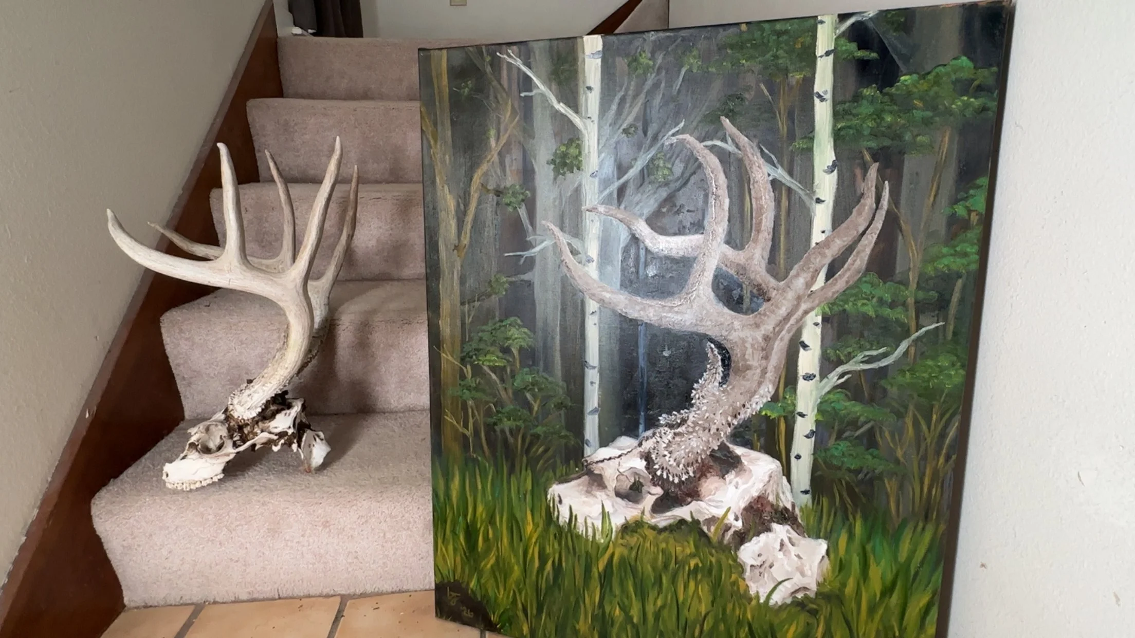 "Spring: Remembering Winter" 2026, Oil on Canvas.