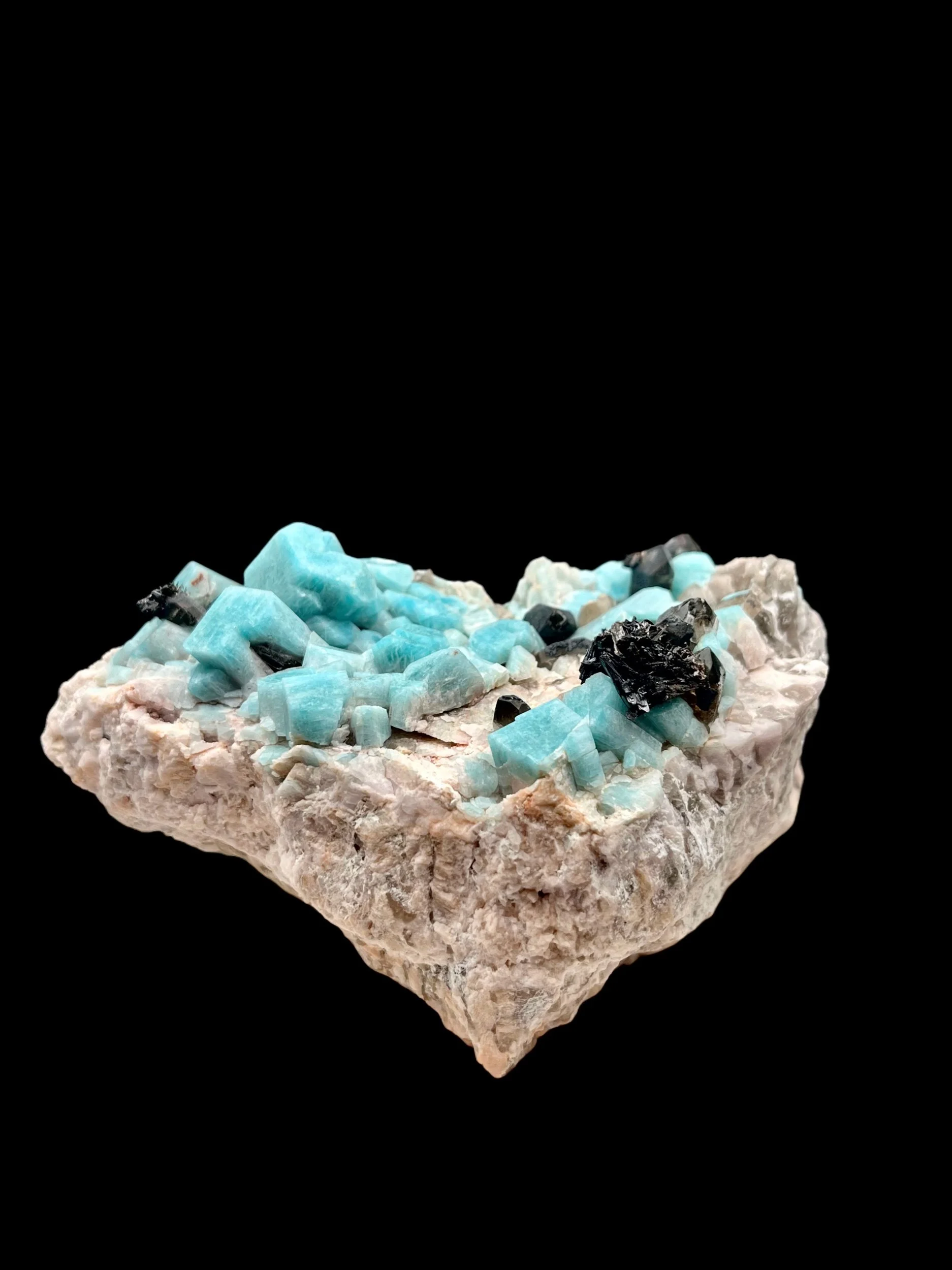 Amazonite smoky quartz goethite specimen Pikes Peak Colorado