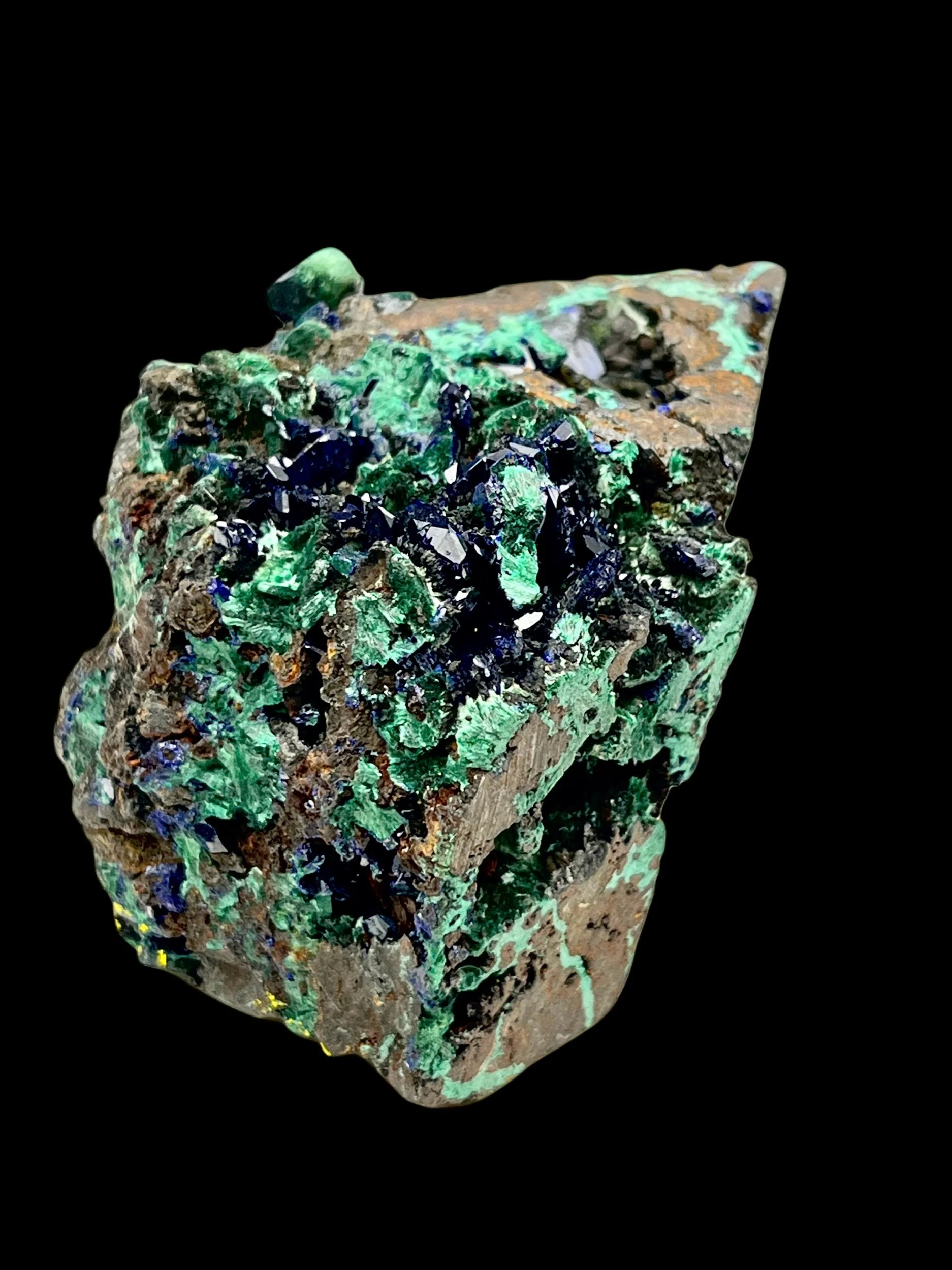 azurite malachite Congo natural copper mineral specimen gemmy crystal formation