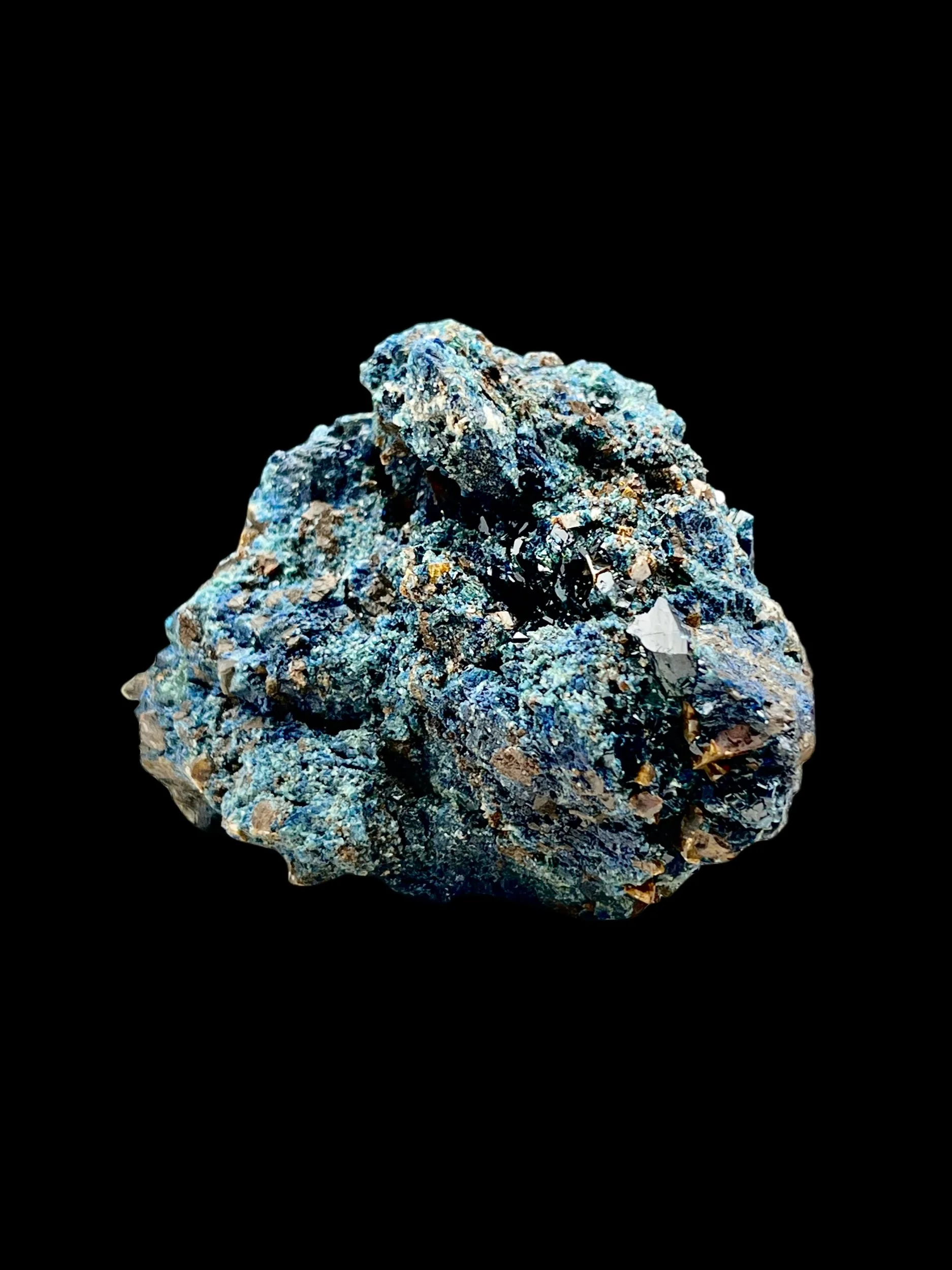 Large Lazulite with Siderite from Crosscut Creek Yukon Canada blue crystal specimen on matrix