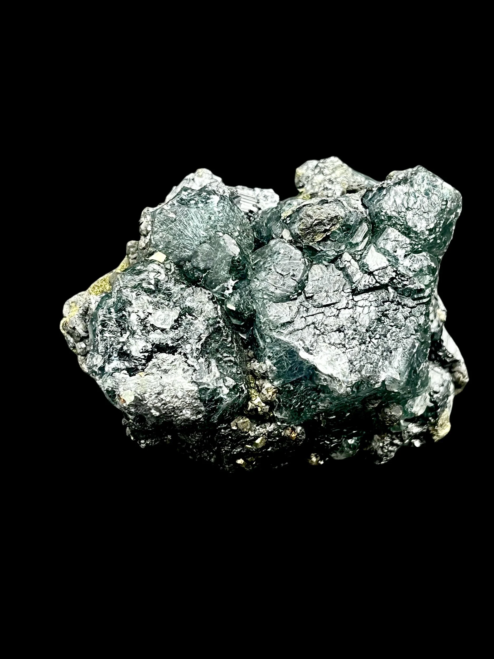 Fluorite with Galena Pyrite and Boulangerite Atacocha Peru metallic collector mineral specimen