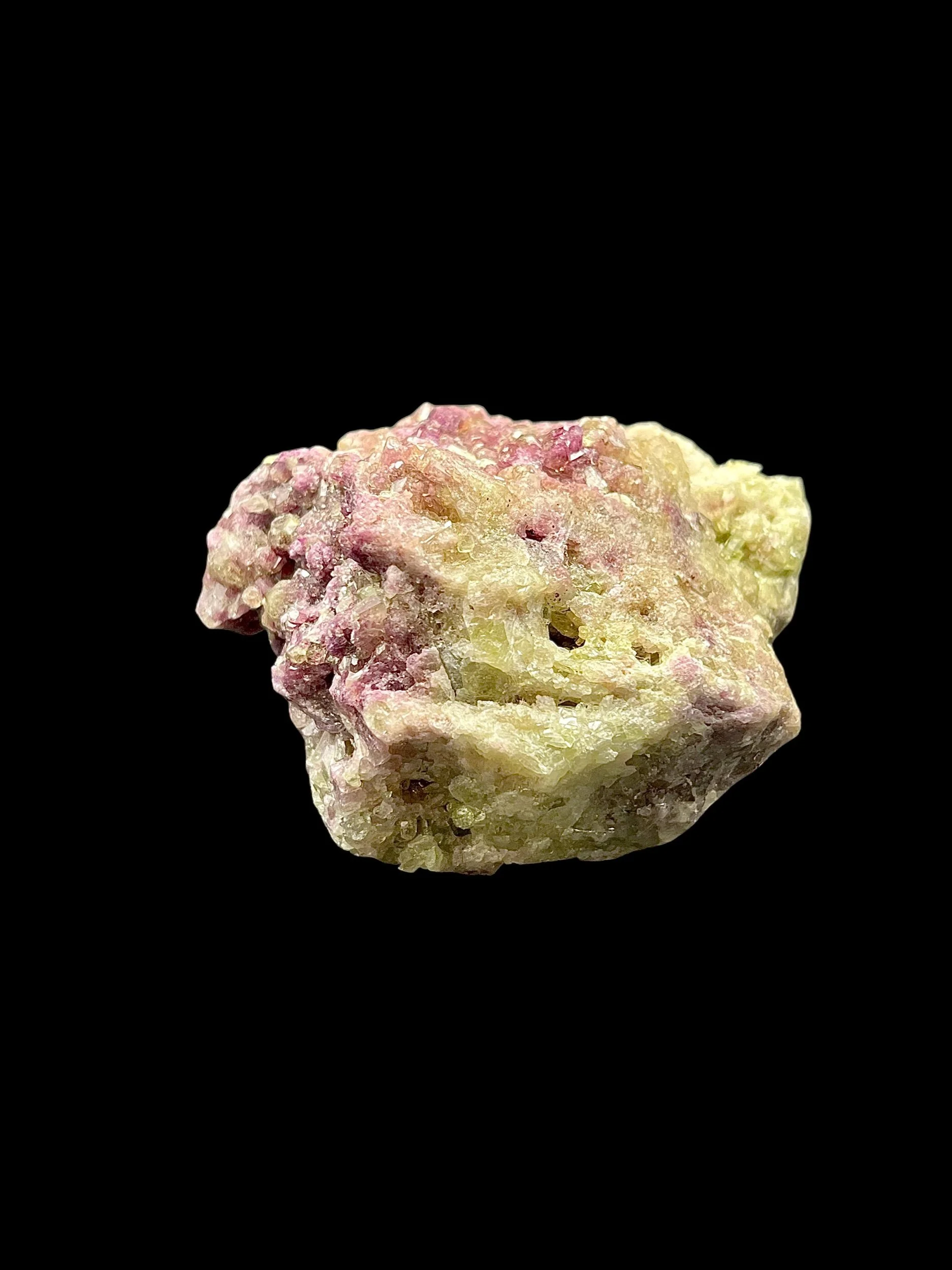 Pink Vesuvianite crystal specimen from Jeffrey Mine Quebec Canada high quality