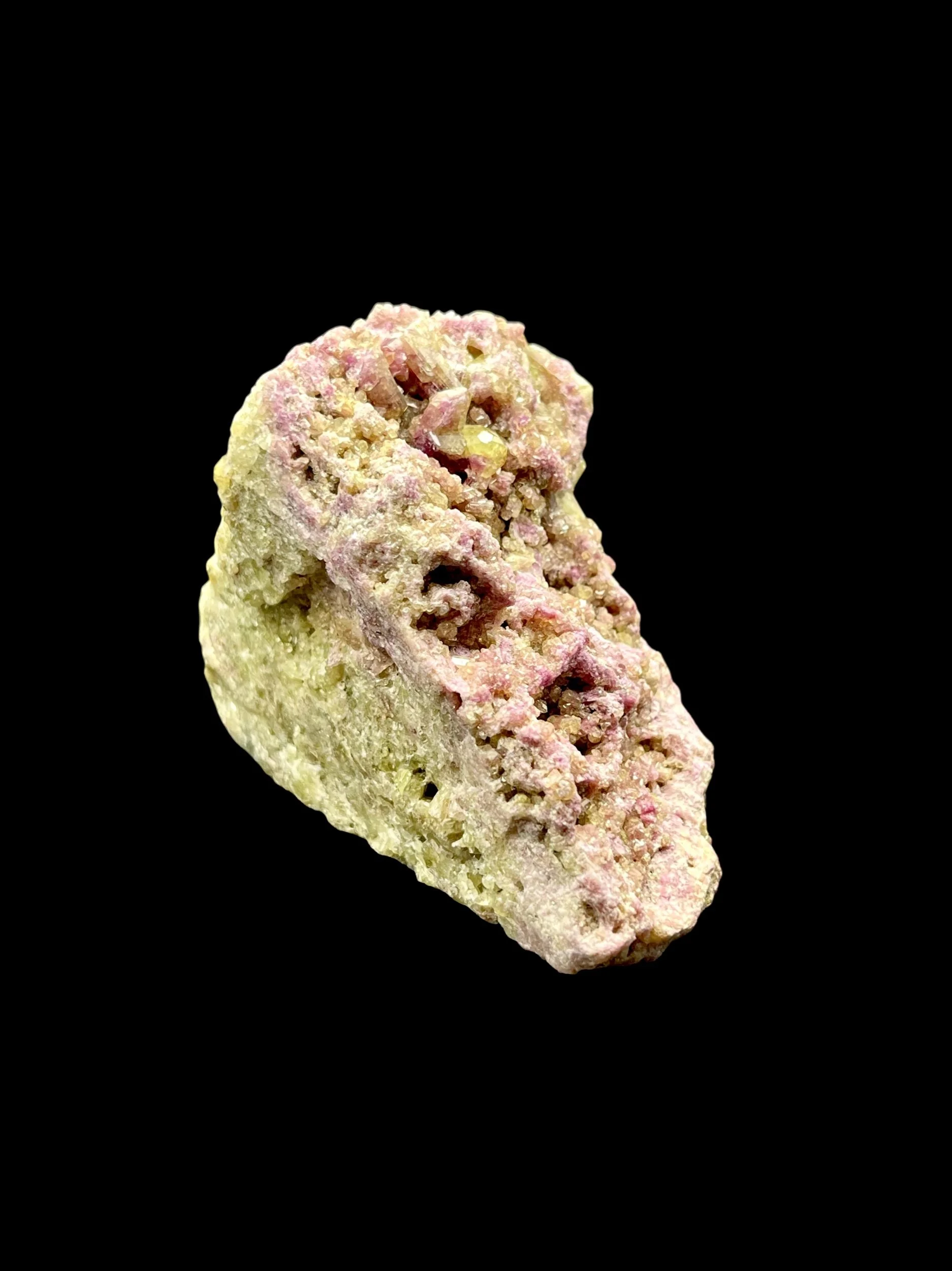 Sparkling pink green Vesuvianite collector mineral specimen