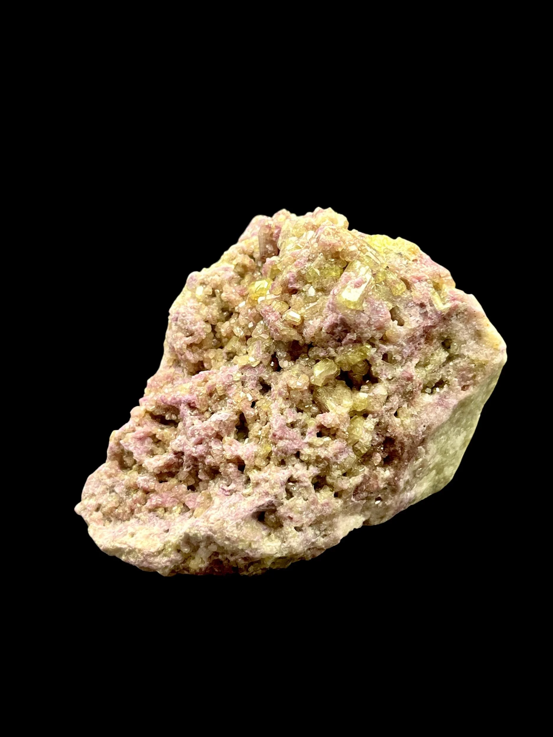 Rare pastel green and pink Vesuvianite