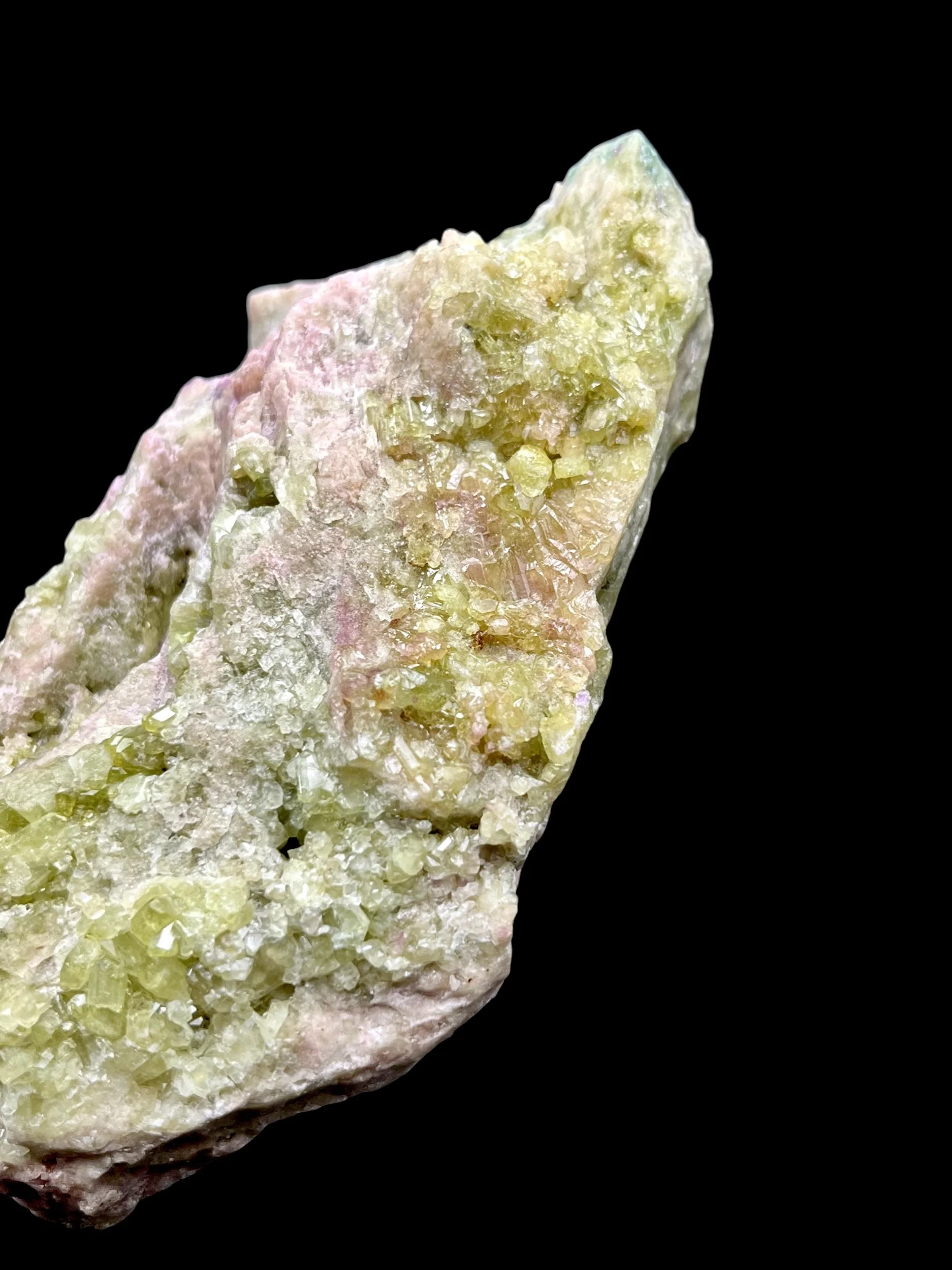 Jeffrey Mine Vesuvianite pastel crystal mineral specimen collector display