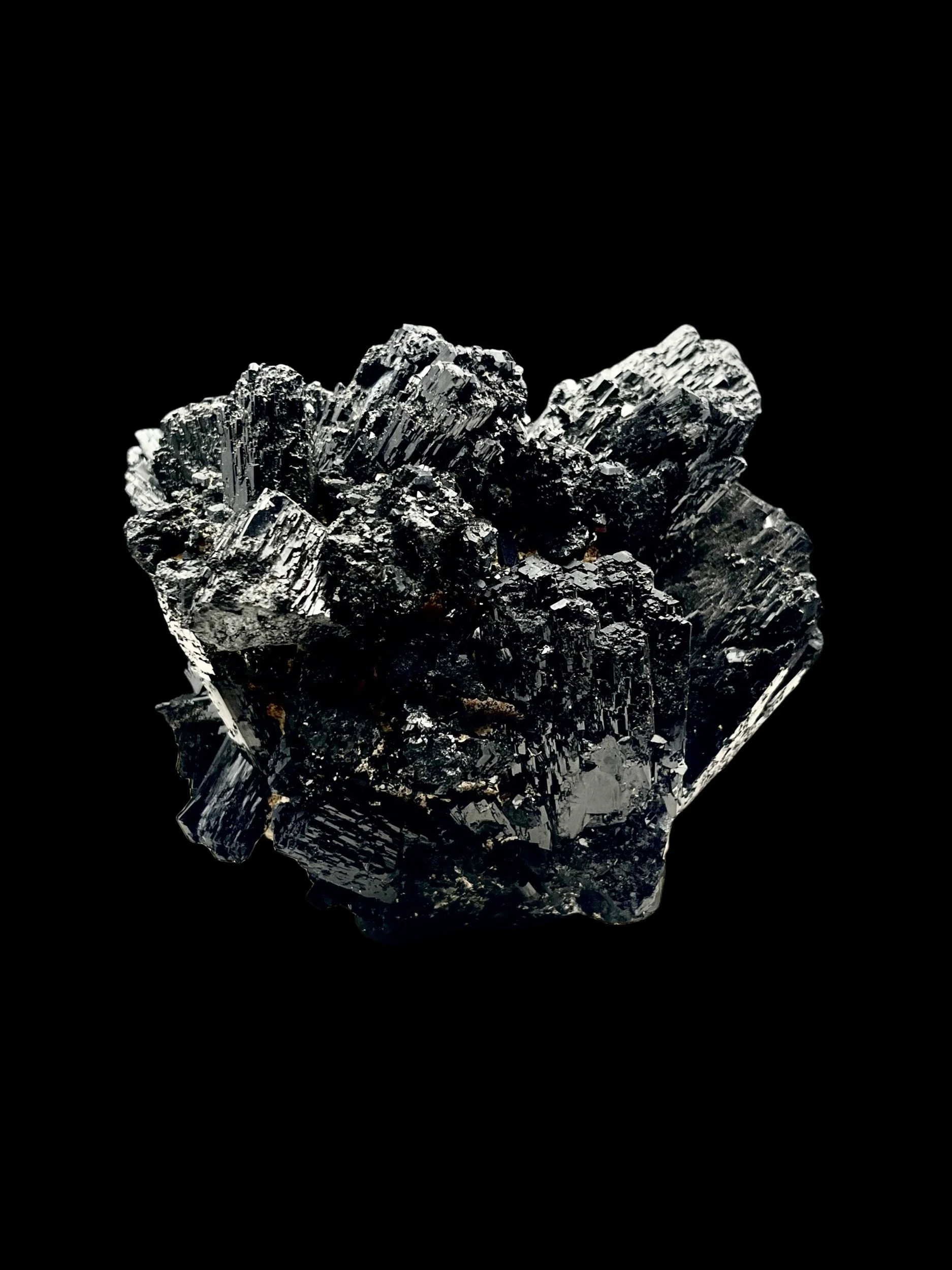 Sculptural black tourmaline crystals from Namibia pegmatite locality