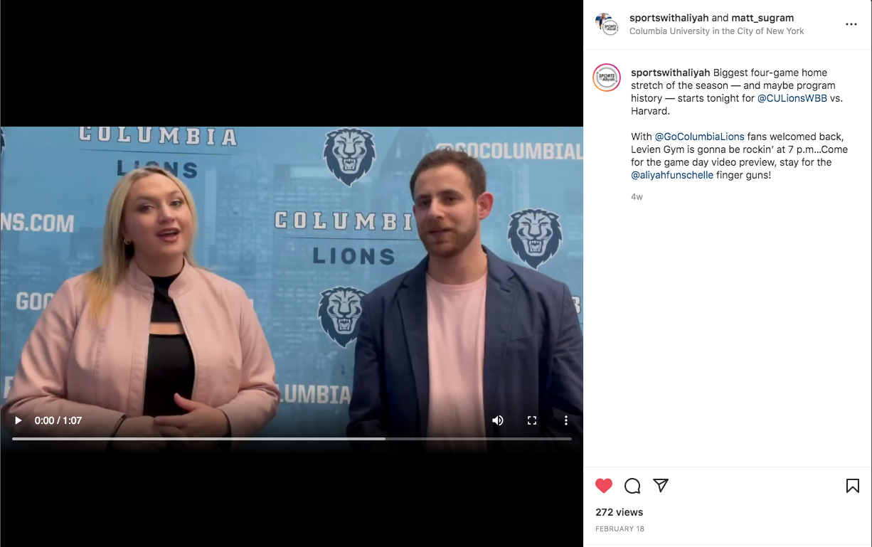 Video to preview and promotion of a Columbia Women's basketball game.
