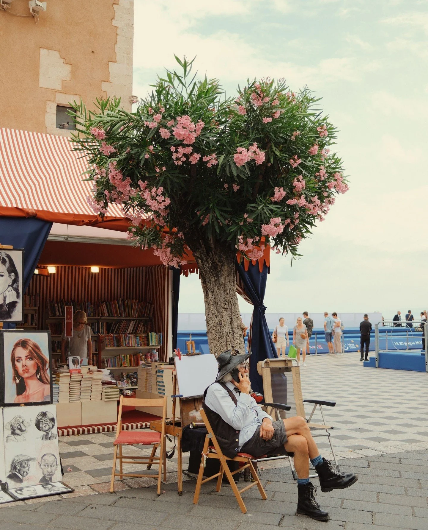 The evening streets of Taormina, Sicily. I truly love this little town and would come back here again.⁠
⁠
After a slow day in the sun there's nothing quite like taking one's crispy sunbaked self for an afternoon stroll for a seaside spritz 🌞