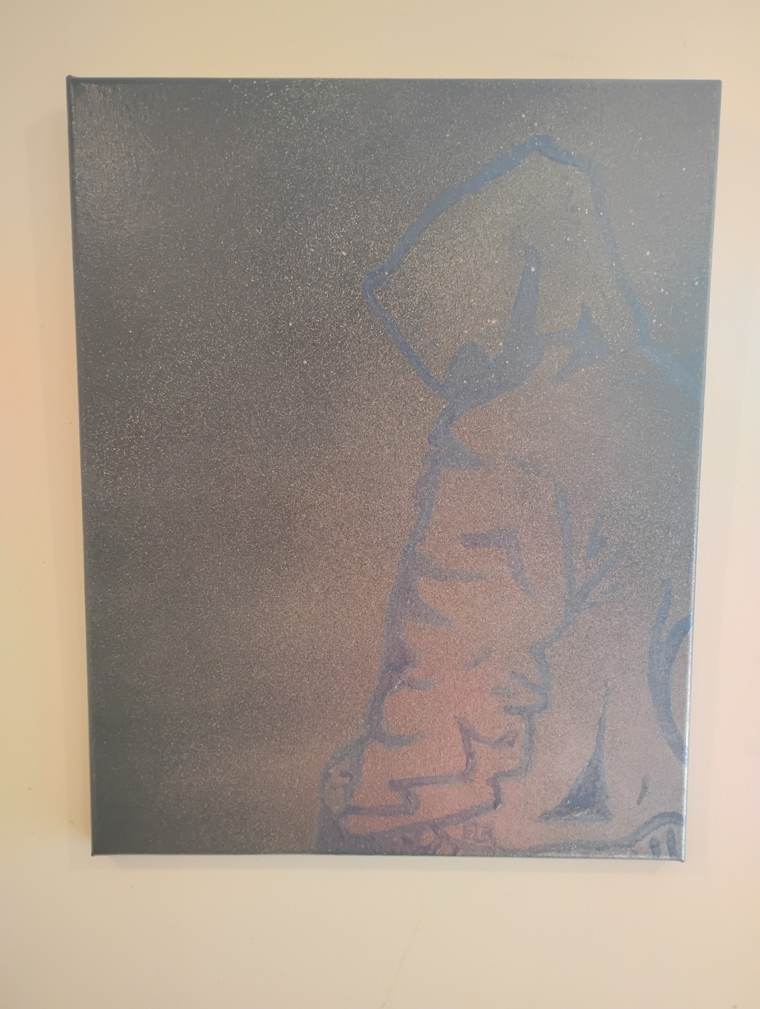 This Painting is call:
 the Unseen
 Painted By Artist Min Tyrone Bowie Jr