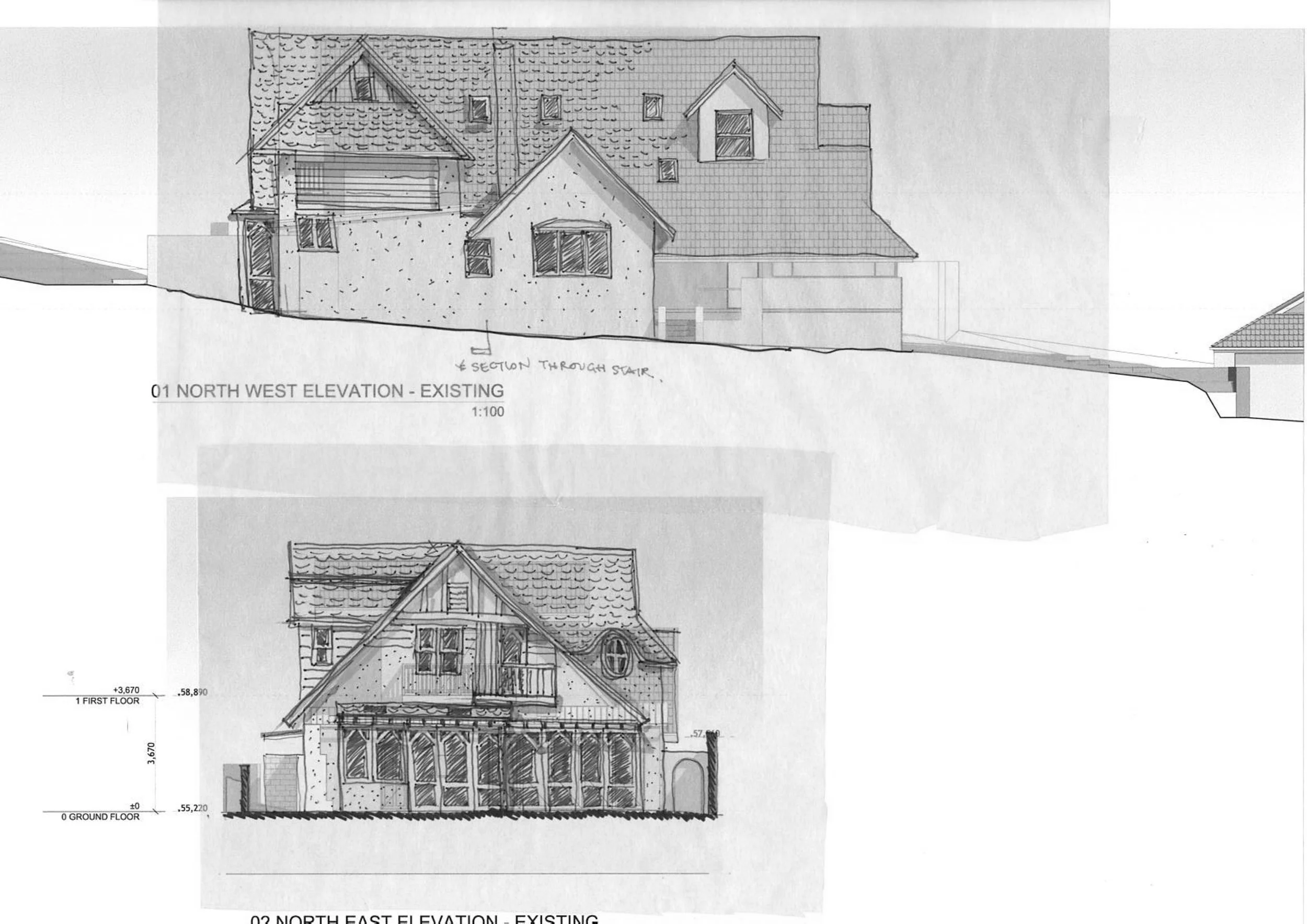 Emma Lee Architecture Bellevue Hill House - Sketch Ele Nth & West Jan 2022.jpg