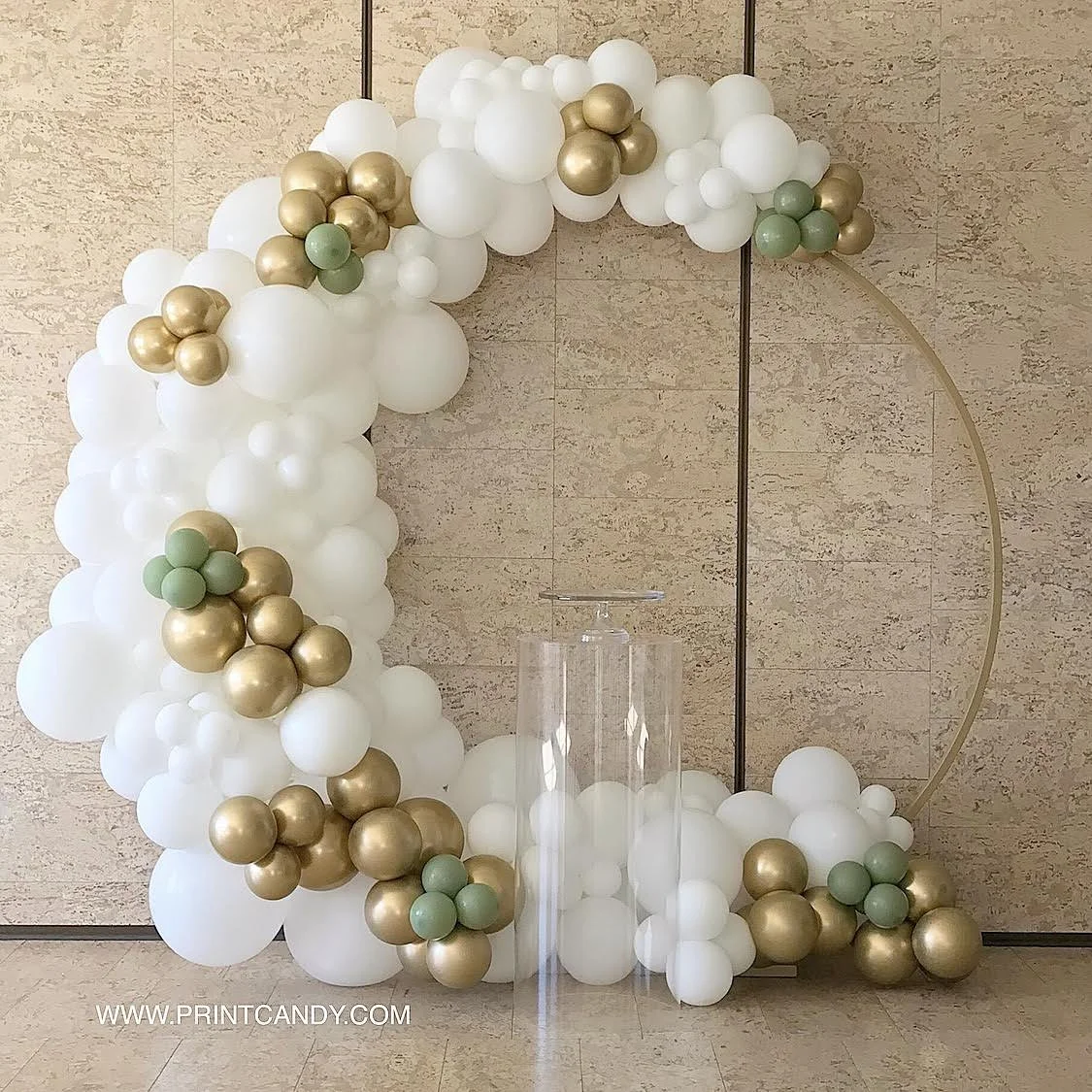GOLD HOOPLA BACKDROP, PLINTH AND BALLOON PACKAGE.jpeg