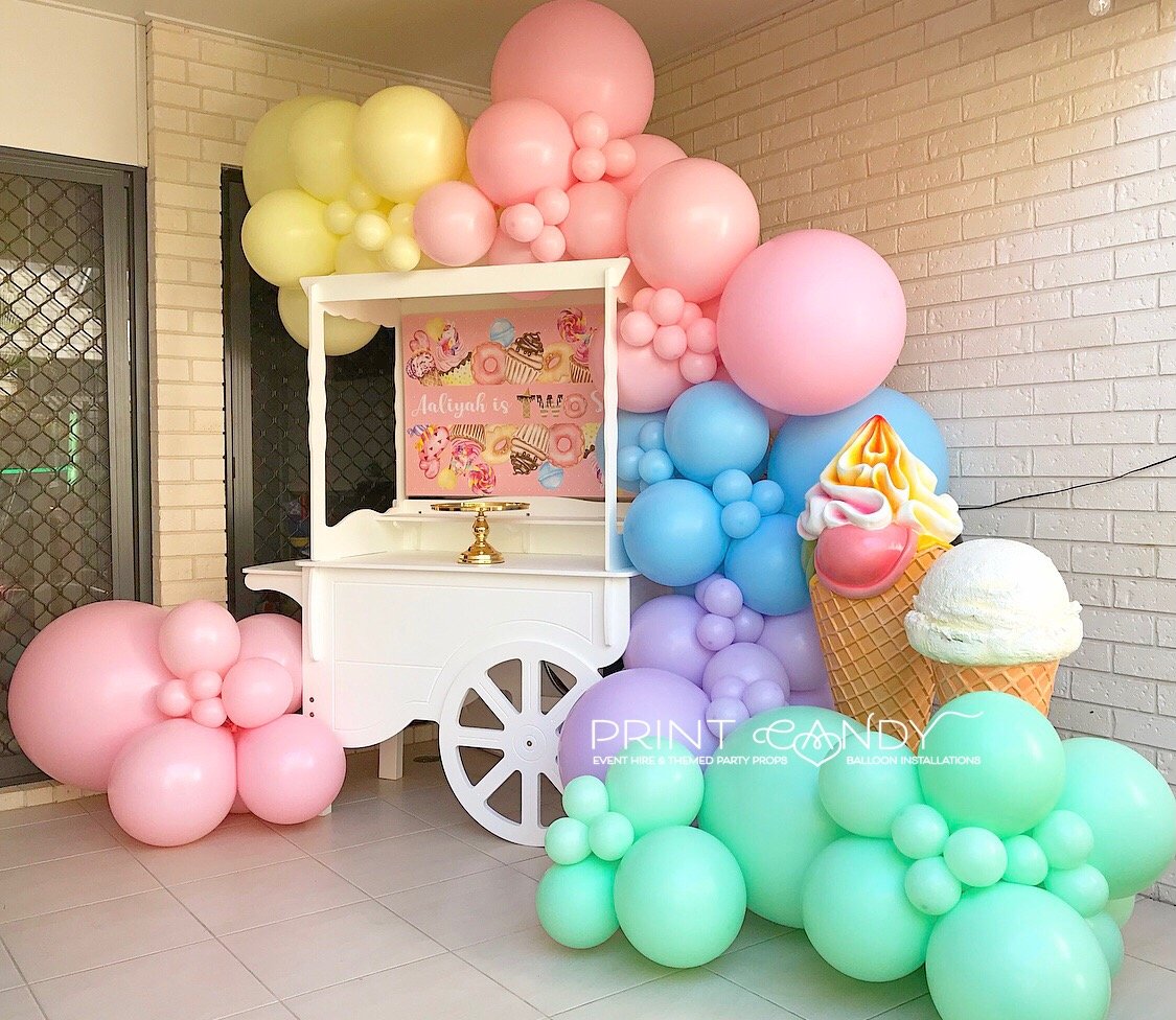 Pastel Candy Birthday Party: Carmendy is FOUR! - Ice Cream Off