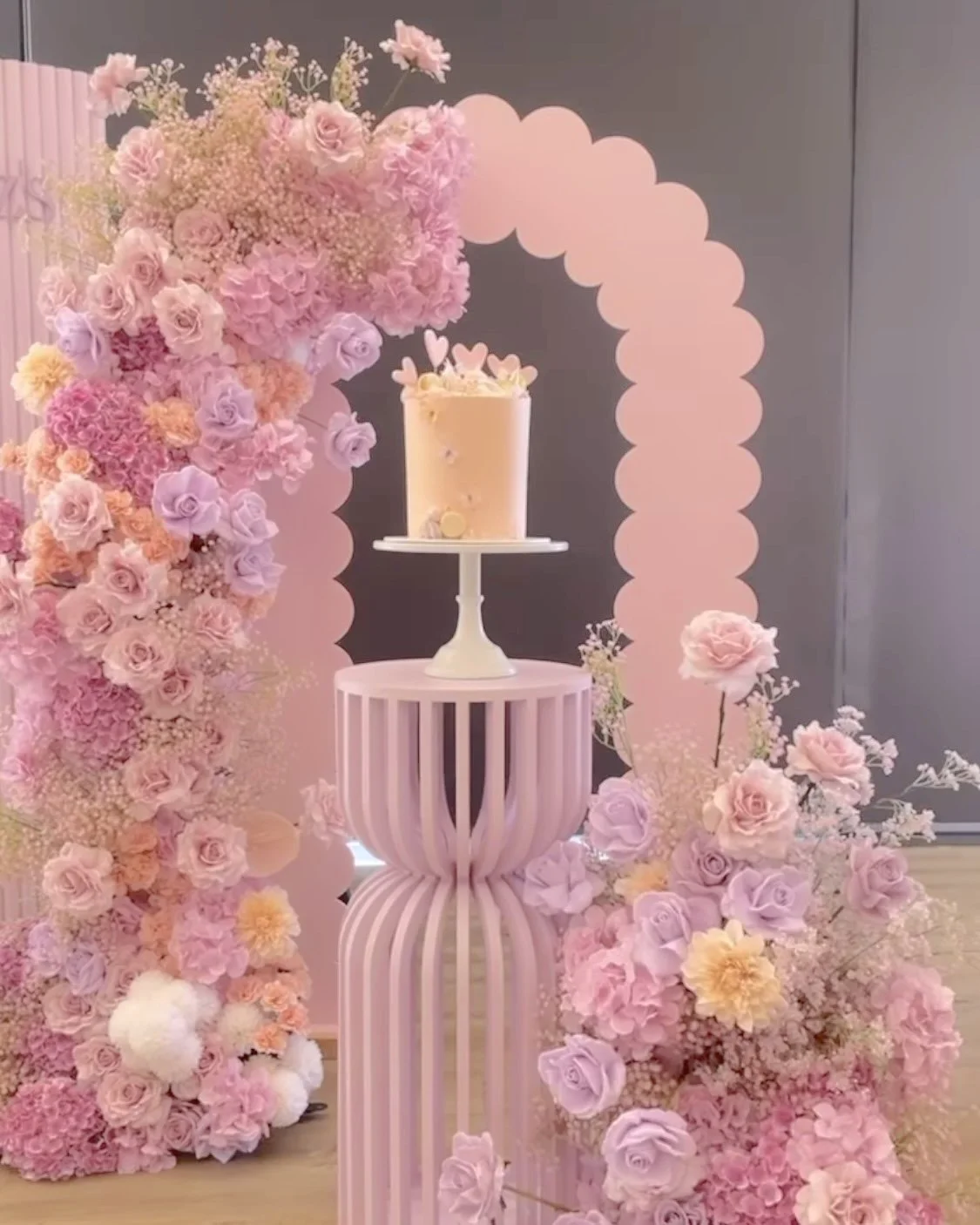 Pink Scalloped Arch with Flowers.jpeg