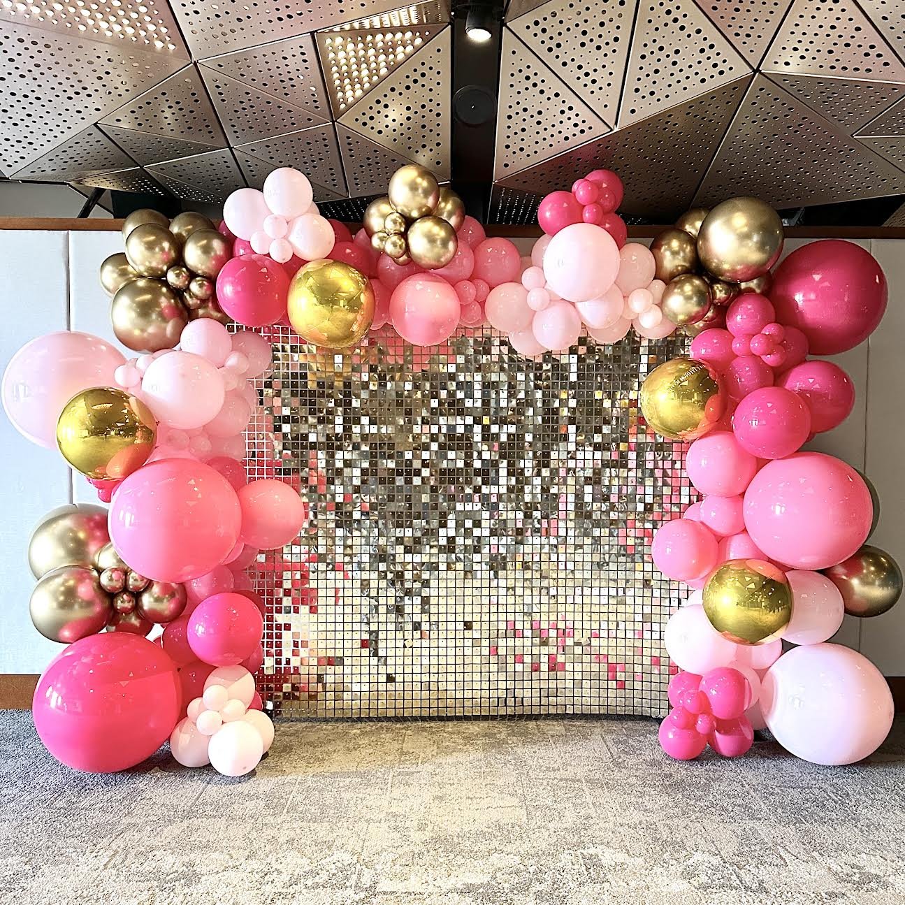Shimmer Wall Hire in Brisbane and Gold Coast — Print Candy Event Hire