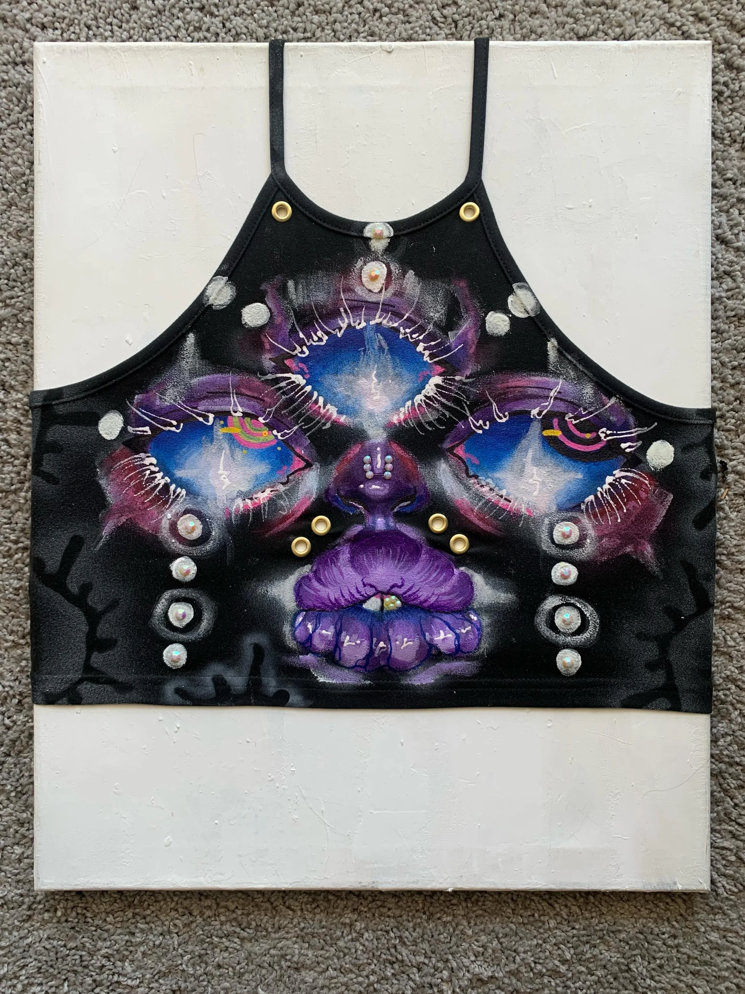&ldquo;Moonlight&rdquo; 

Dropping June 12th 12pm EST 

I had such a time with this shirt because black shirts ALWAYS take more work . It has to have a white base and I honestly didn&rsquo;t even want to finish this shirt initially.  I was lost right