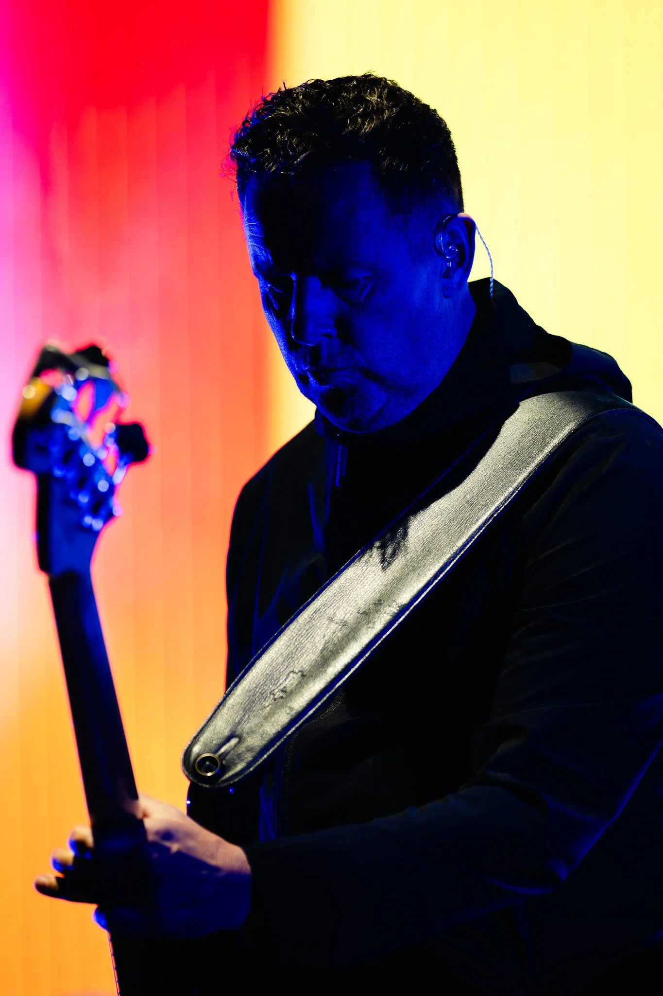 New Order performs at Madison Square Garden.