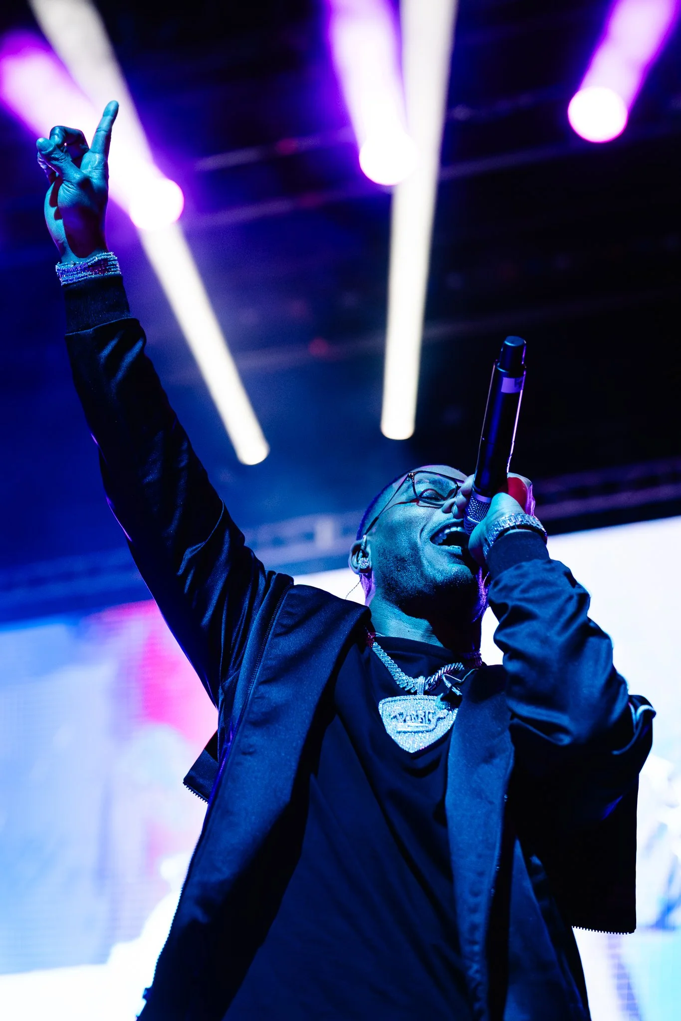 Nelly performs at Cleveland Public Auditorium.