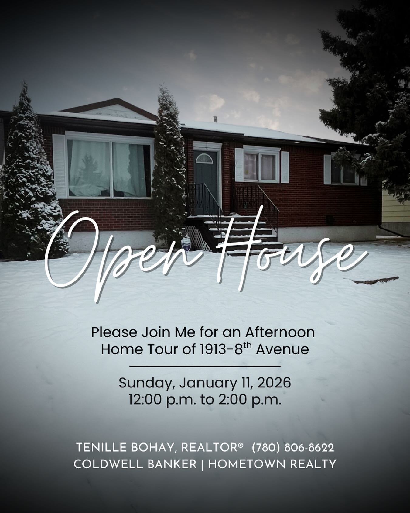 Sunday, Sunday!

Join me this Sunday from 12pm-2pm for an Open House at 1913-8th Avenue in Wainwright 🏠 

This hot little ticket has much to offer,
Including:

&bull; Great Price $325,000
&bull; 4 Bedrooms
&bull; 2 Bathrooms
&bull; Many Updates
&bul