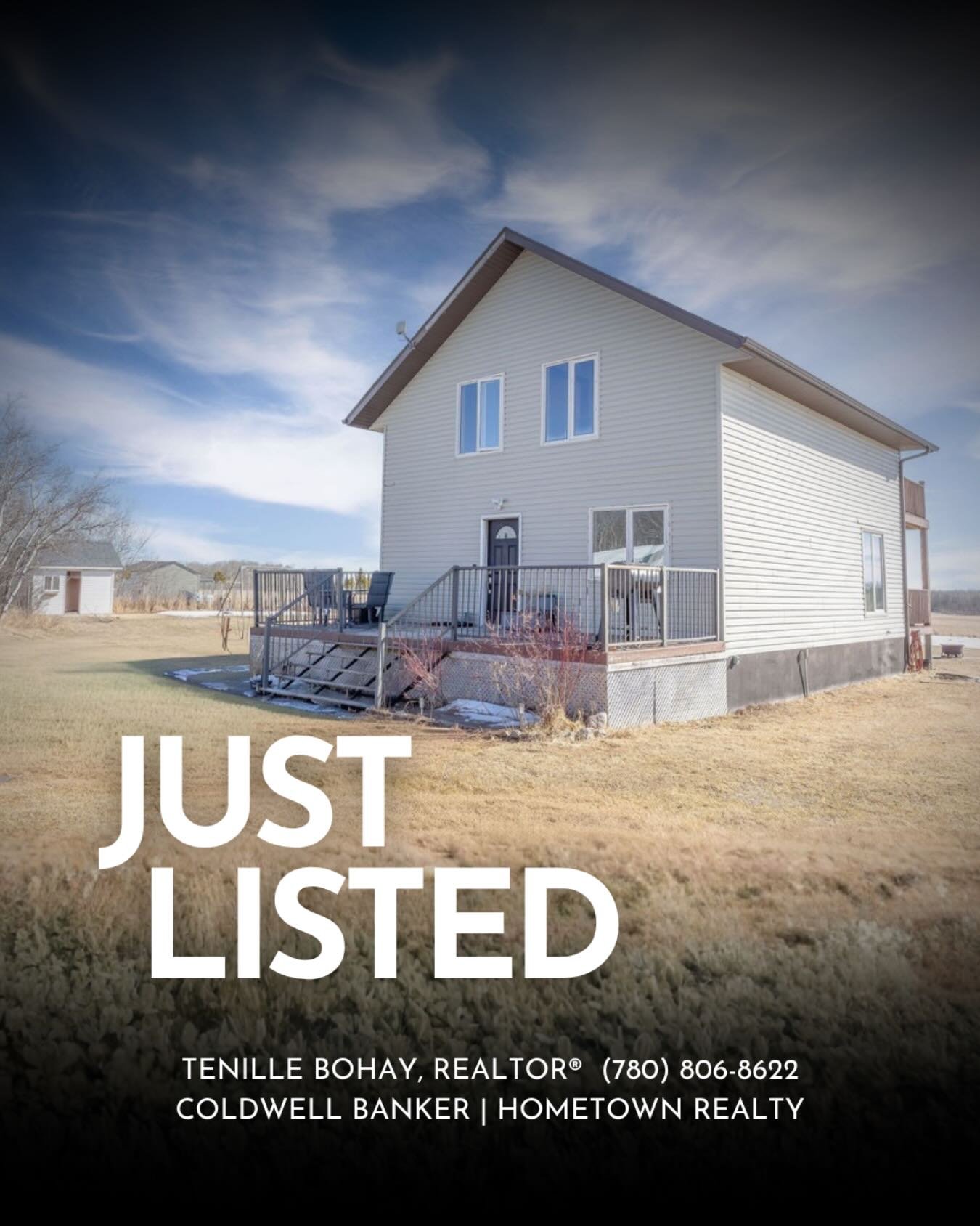 ✨Just Listed✨

5 Dogwood Drive

$450,000

Featuring:

&bull; 2.12 Acres
&bull; Many Trees 🌳 
&bull; 2 Storey Home
&bull; 1684 sq.ft.
&bull; 5 Bedrooms
&bull; 3 Full Bathrooms
&bull; Close to Wainwright
&bull; Plenty of Storage
&hellip;and more!

For