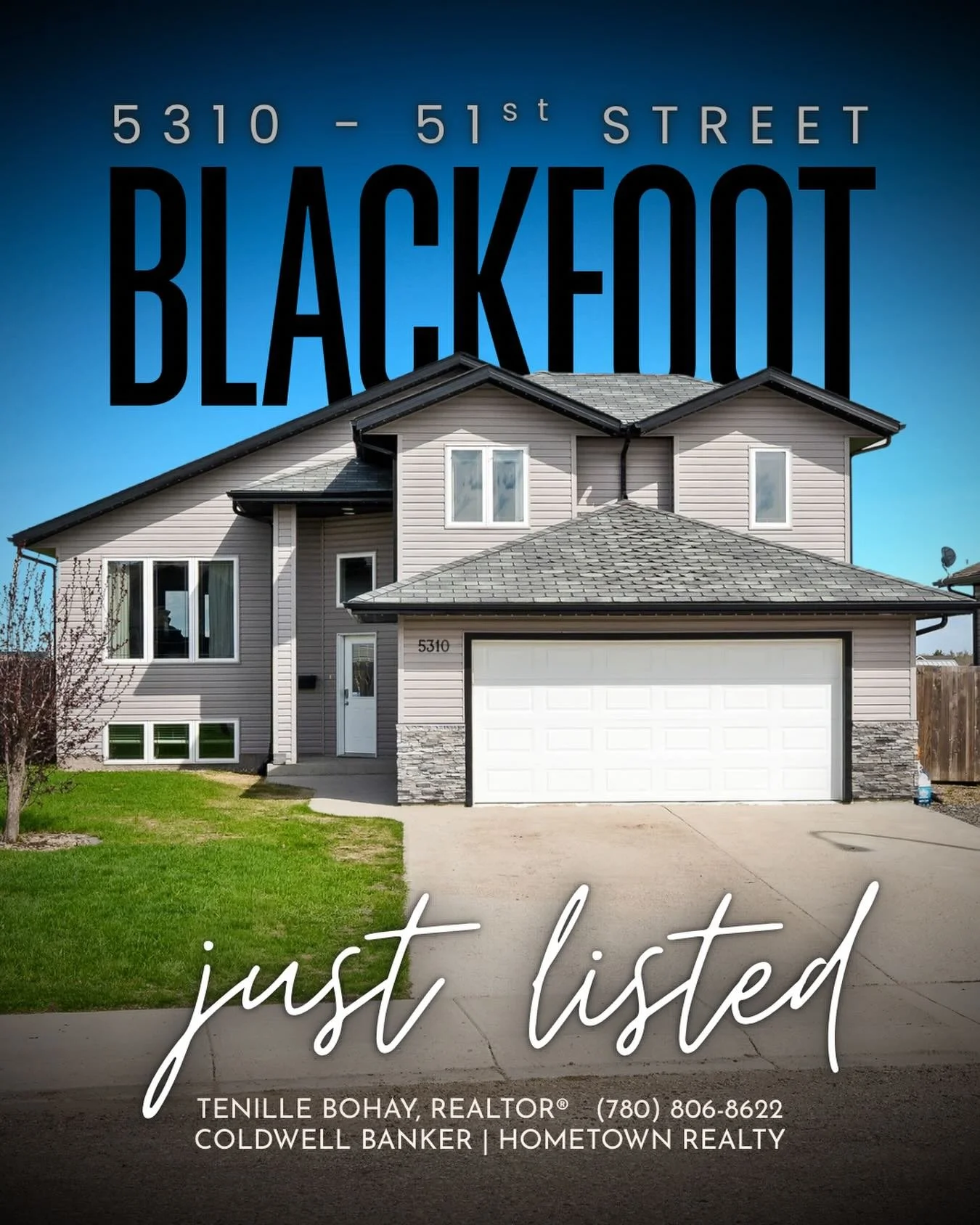 ✨ J U S T  L I S T E D ✨

📍 5310-51st Street, Blackfoot, AB
MLS# A2313574

$490,000 

Featuring:
&bull; 5 Bedrooms
&bull; 3 Full Bathrooms
&bull; 1408 sqft
&bull; Hardwood Floors
&bull; Stone Countertops
&bull; Private Outdoor Living Space
&bull; He