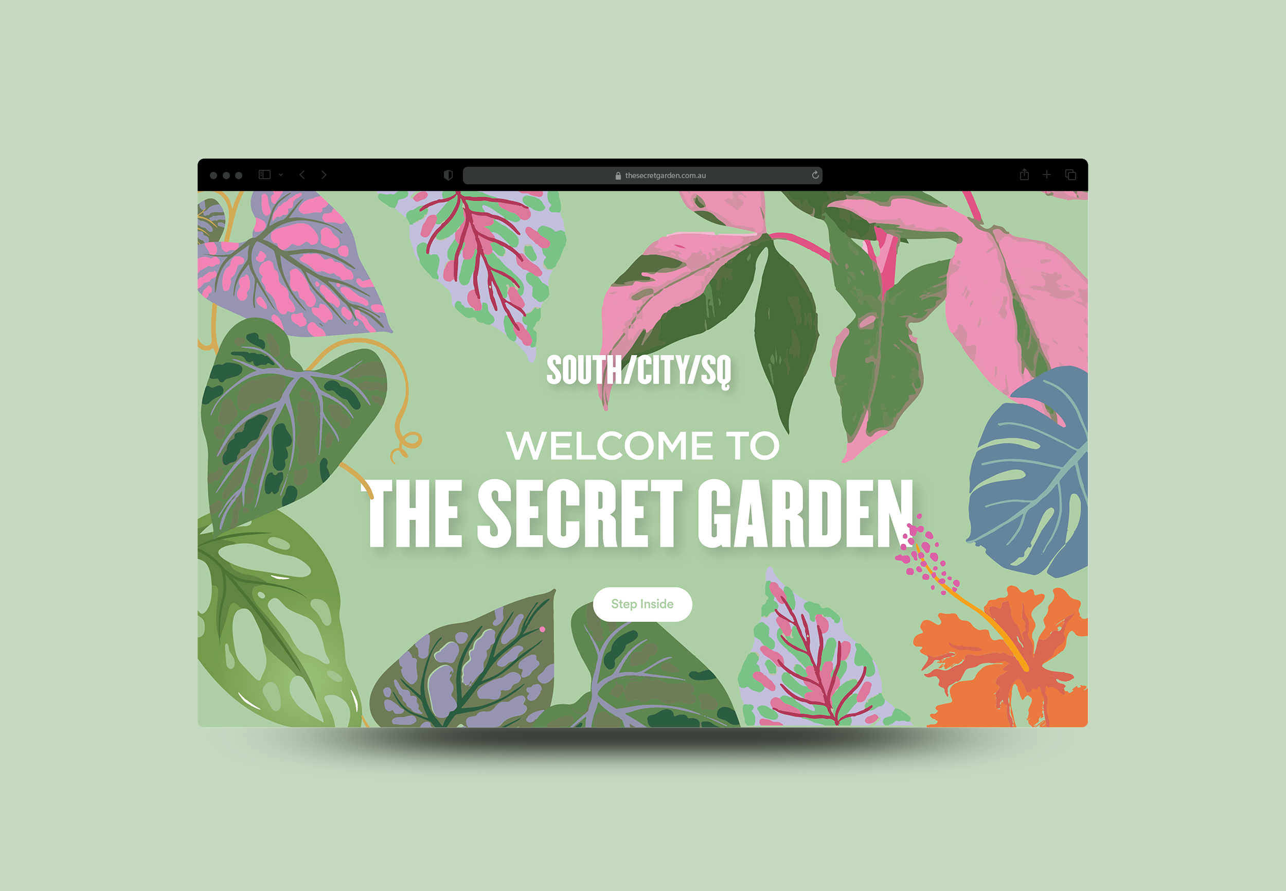 Web page design of Secret Garden 