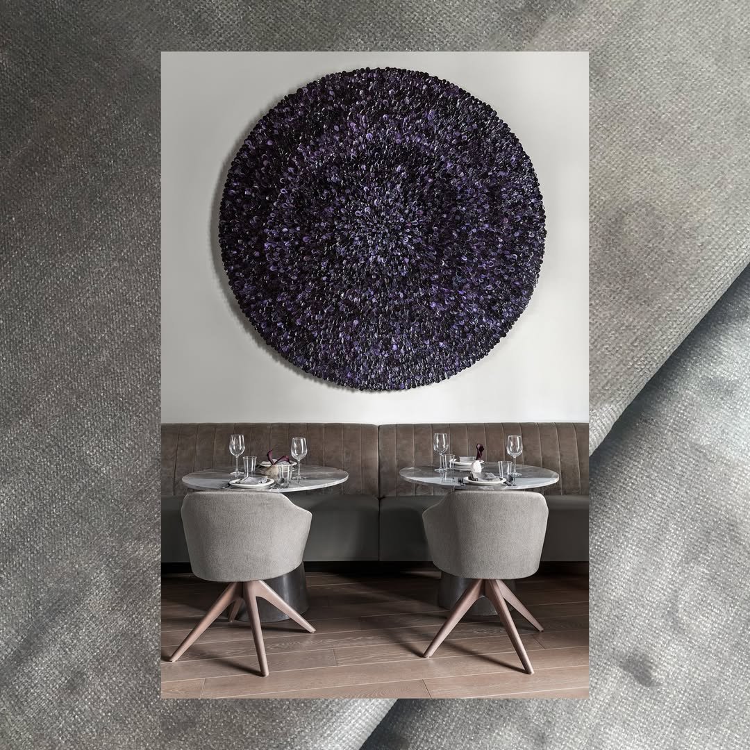 Mouse in the house 🌫🌫🌫T2 Hospitality used our timeless Carolina Mouse upholstery fabric for their design at TETRA Hotel, Autograph Collection. The fabric completed banquette seating in the restaurant. @ricklewphotographycc- @au.jpg