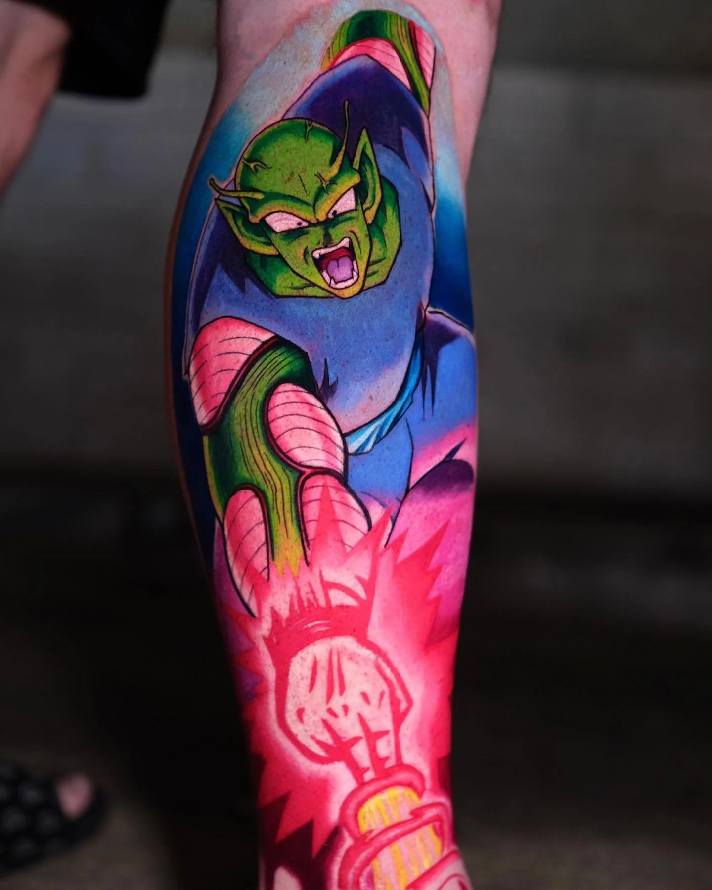 @slythefoxtattoos representing the REALM team @animeink_con 
#piccolo #dragonballz #dragonballtattoos #animetattoo #sacramentoanimetattoos #sacanime #sacramentotattooartist