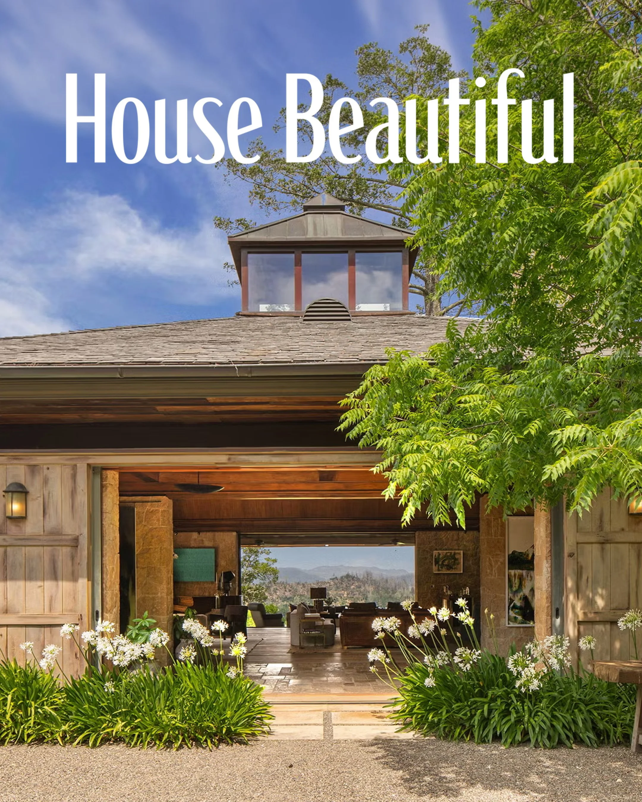 House Beautiful echoes the listing of recently finished Nobili Maruqes Arquitectura's luxury home remodelled in Napa Valley, California's Wine Country.