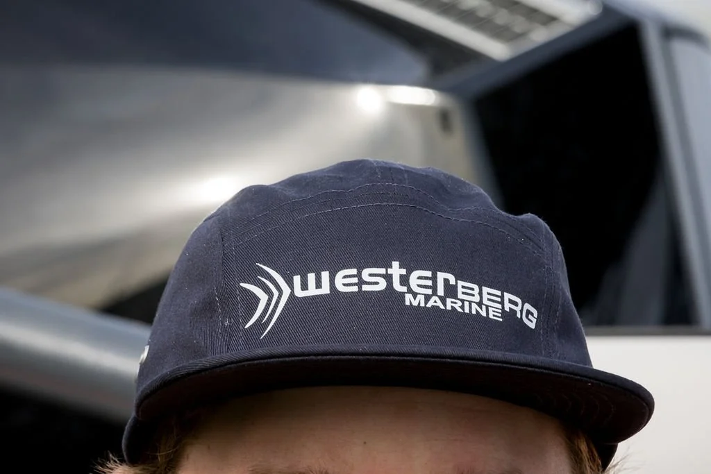 Westy Finn Cap - Navy Blue (White Logo)