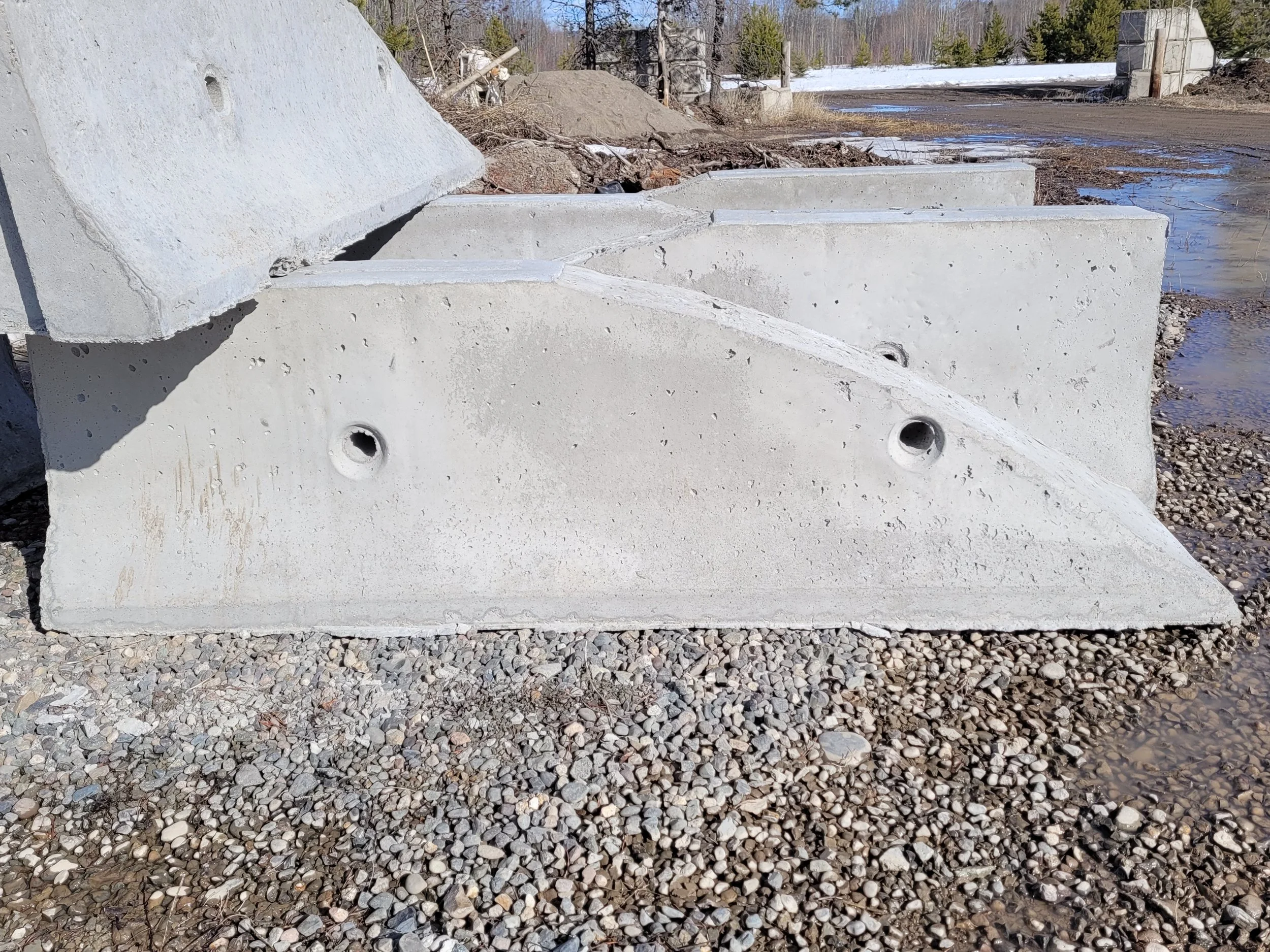 Precast Road Barriers for Sale in Vanderhoof, BC — Nechako Concrete