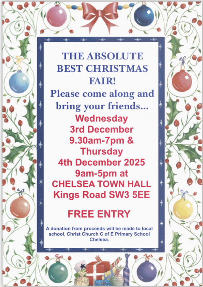 The Absolute Best Christmas Fair – Chelsea Town Hall
