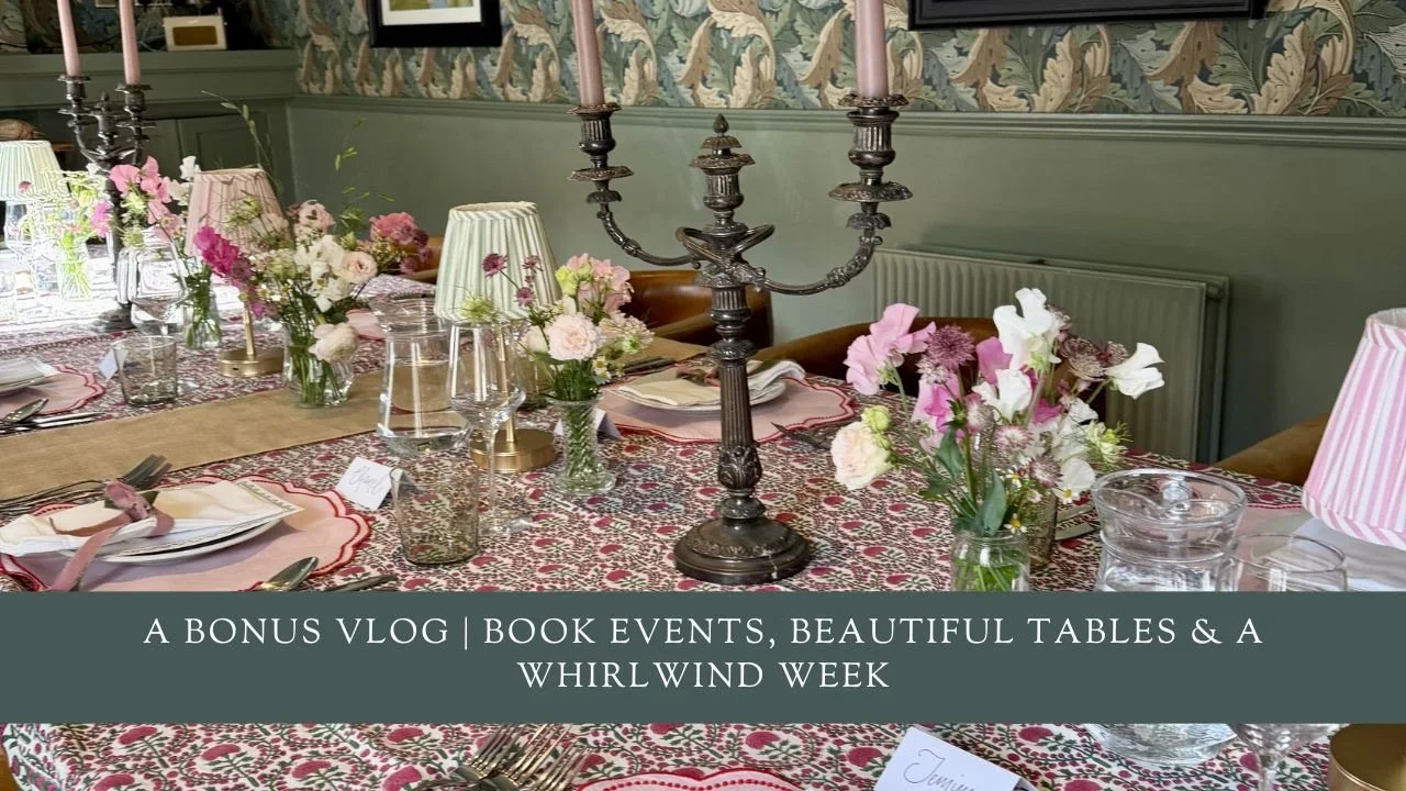 A Bonus Vlog | Book Events, Beautiful Tables &amp; A Whirlwind Week