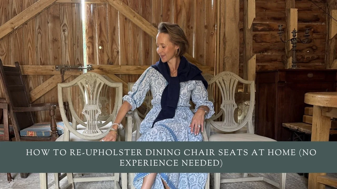 How to Re-Upholster Dining Chair Seats at Home (No Experience Needed)