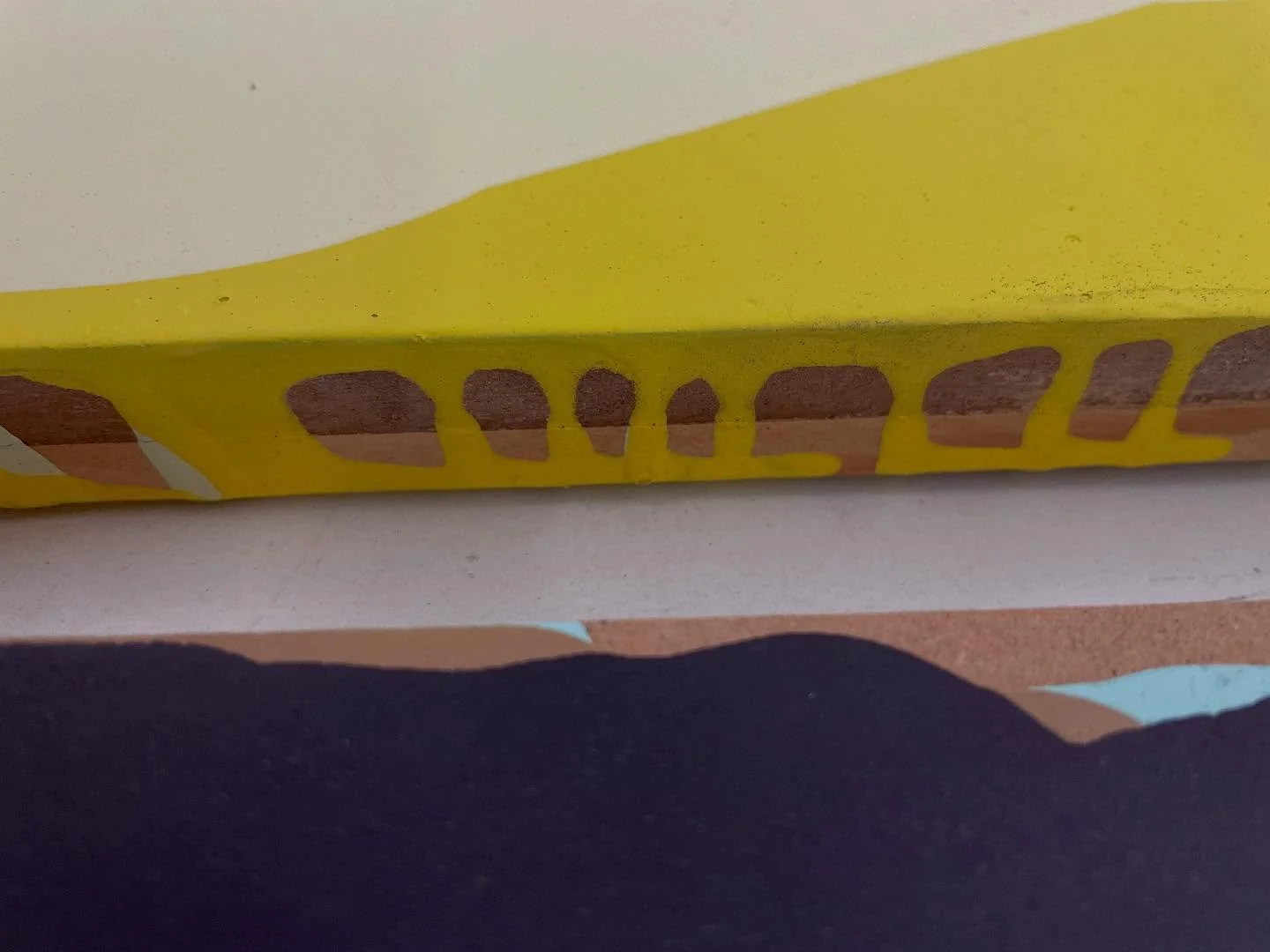 D&eacute;tail peinture #coulures#couleurs #surface